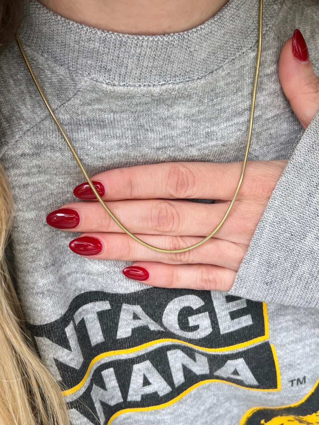 Vintage 14k Gold 19.25” Snake Link Chain
