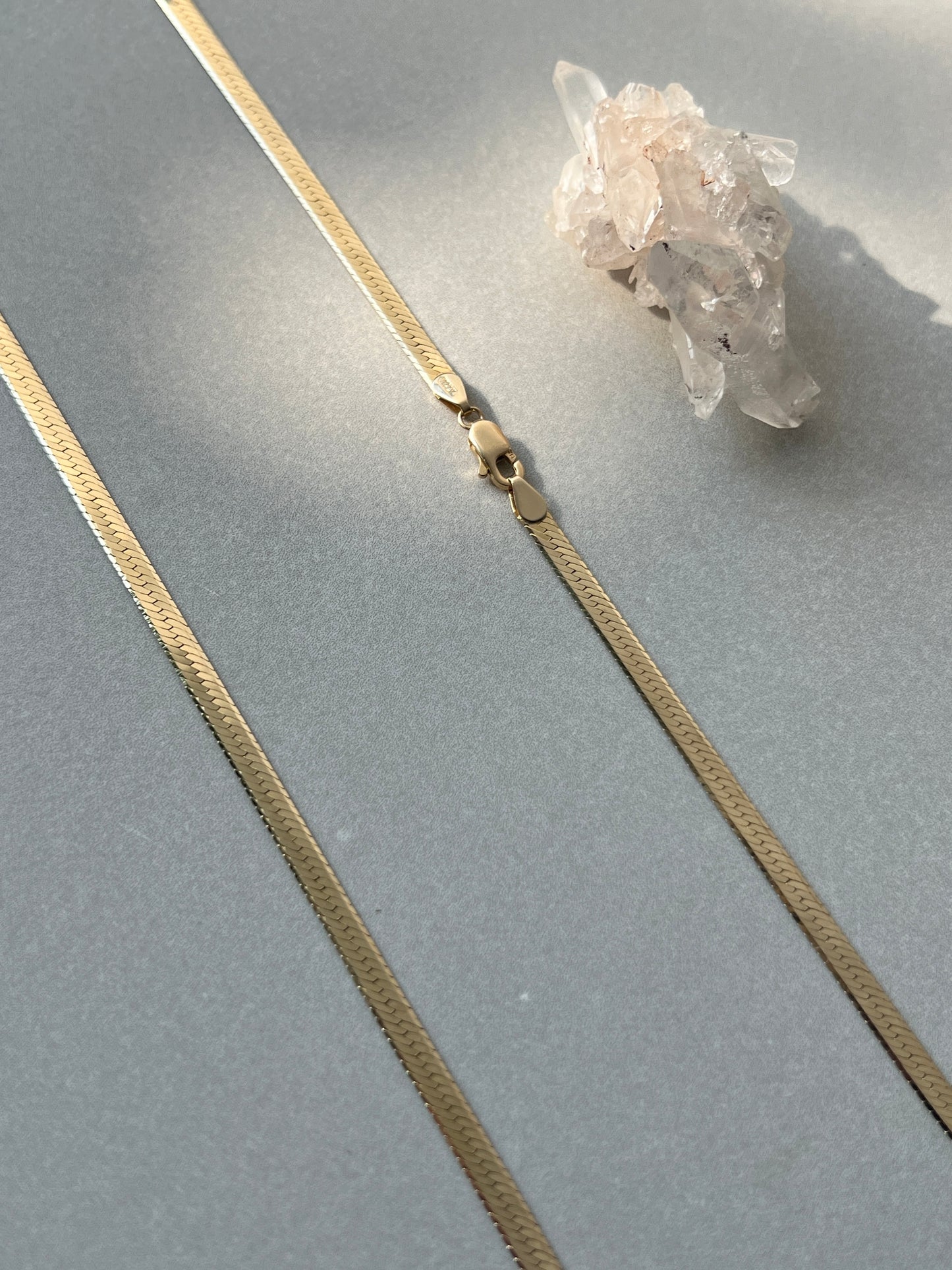 Vintage 14k Gold 20” Herringbone Chain