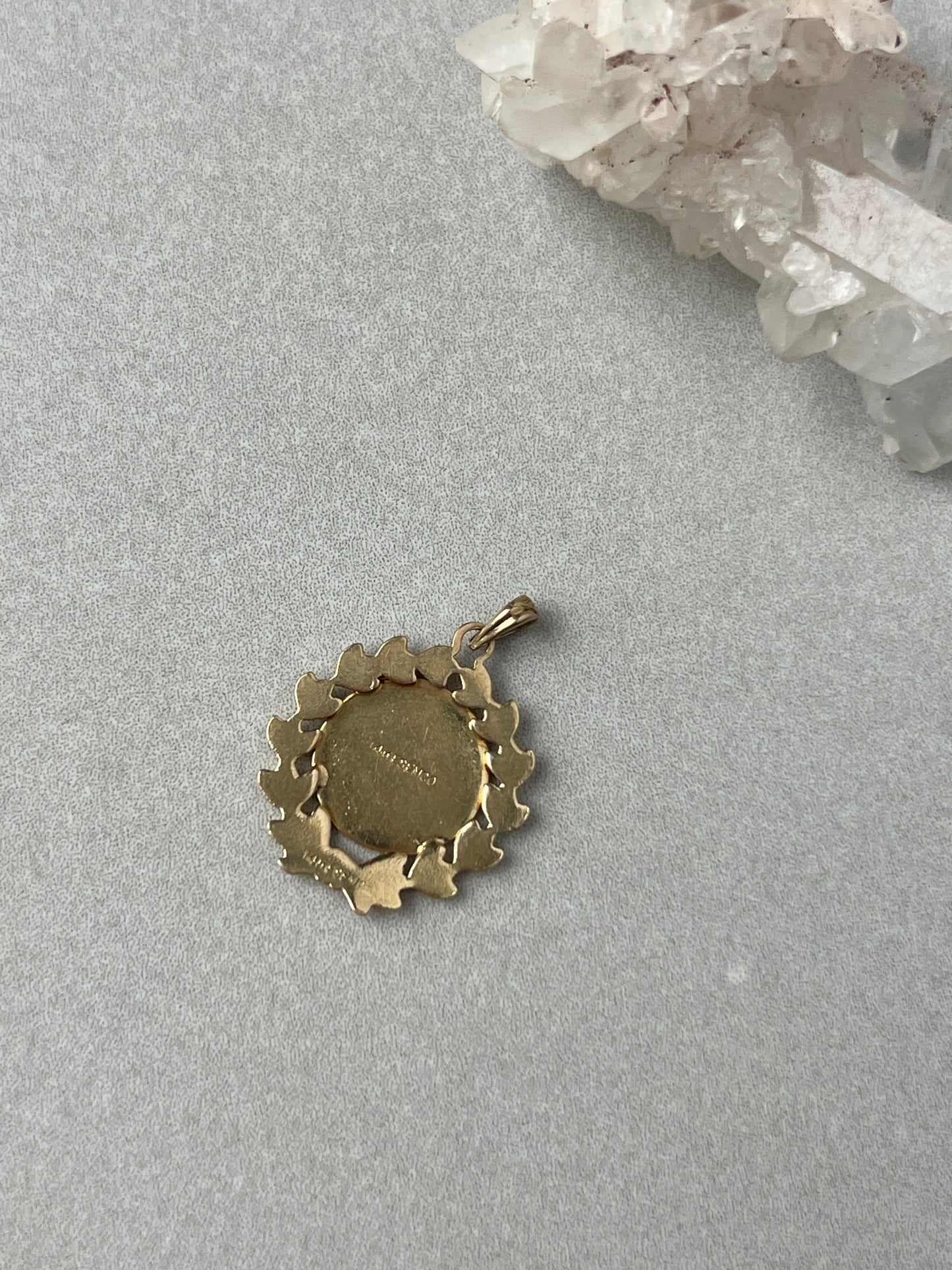 Vintage 14k Gold St Christopher Charm