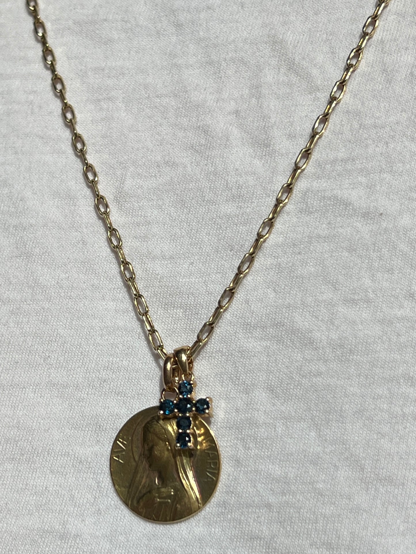 Vintage 14k Gold 21” Biker Link Chain