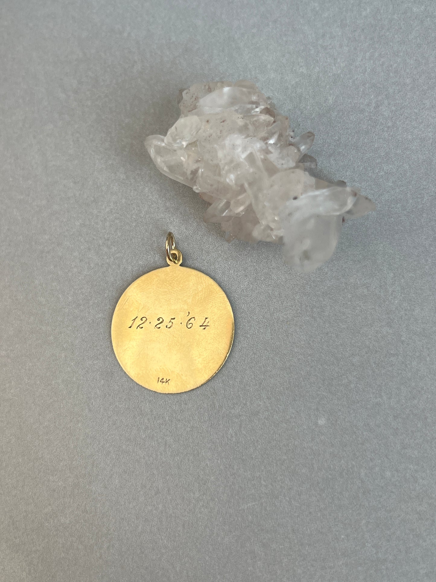 Vintage 14k Gold Pisces Zodiac Coin Charm