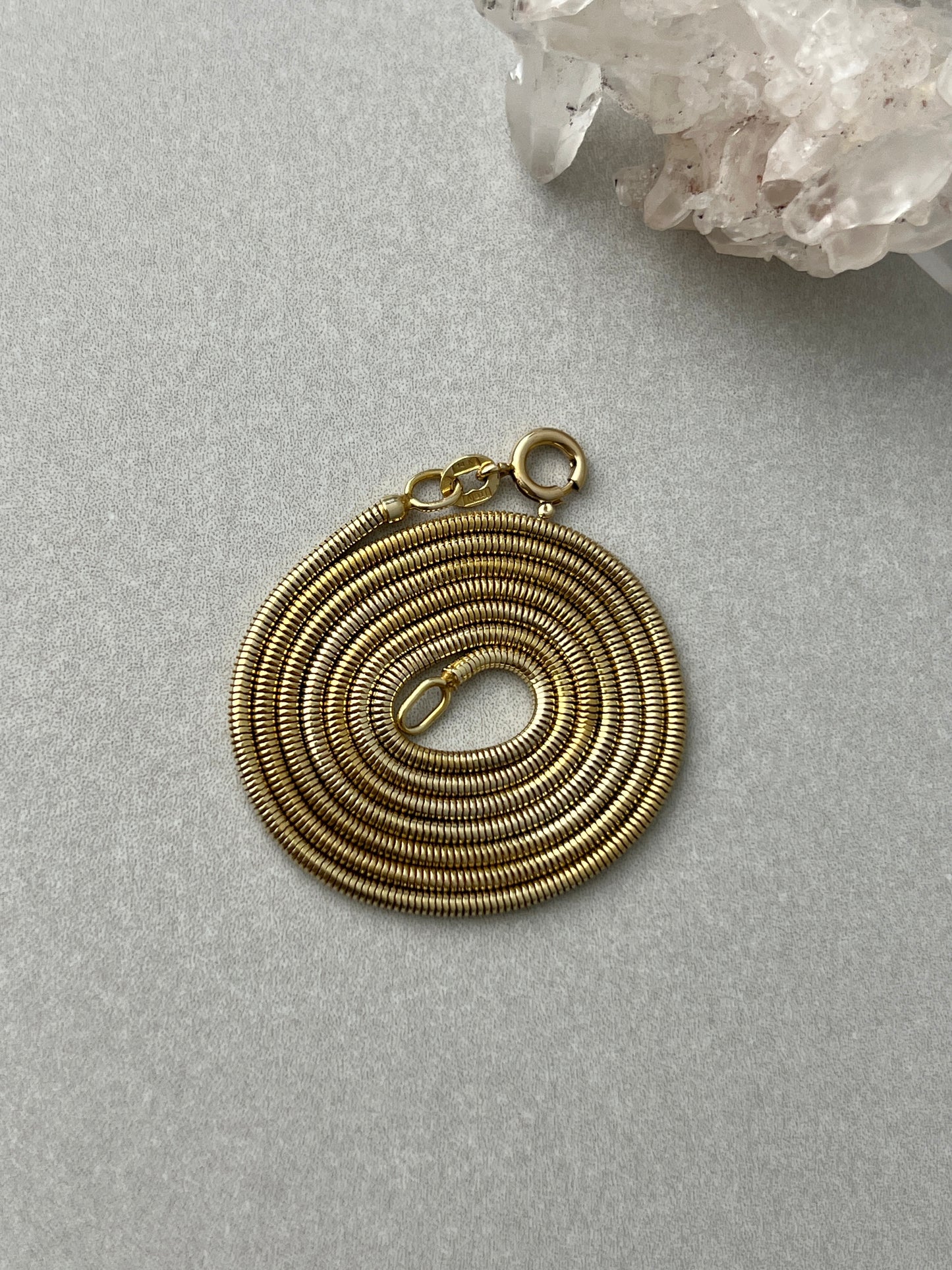 Vintage 14k Gold 19.25” Snake Link Chain