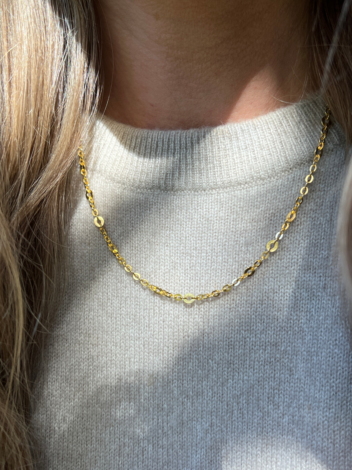 Vintage 14k Gold 18” Fancy Cable Link Chain
