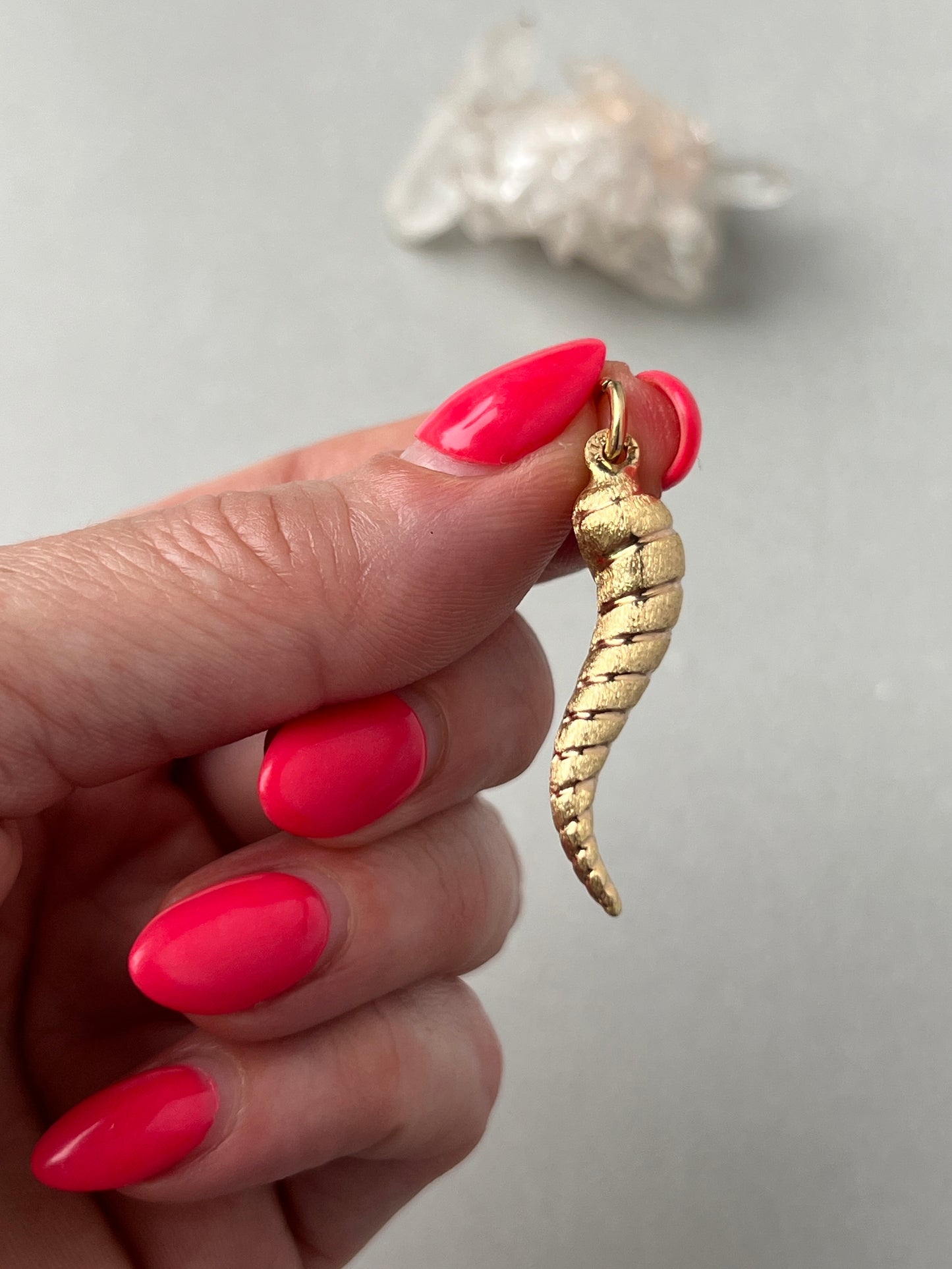 Estate 14k Gold Lucky Cornicello Charm