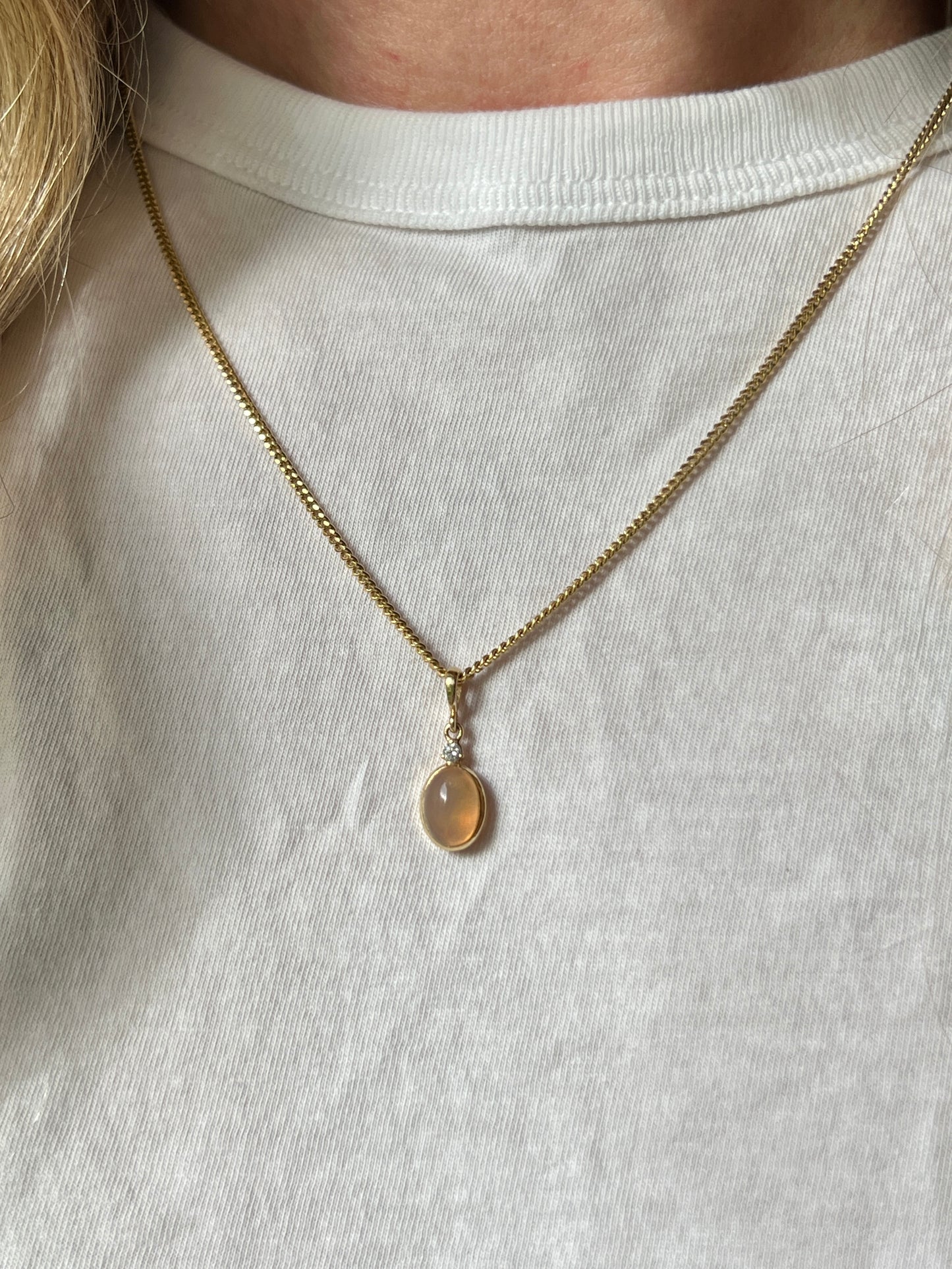 Vintage 14k Gold 18” Curb Link Chain
