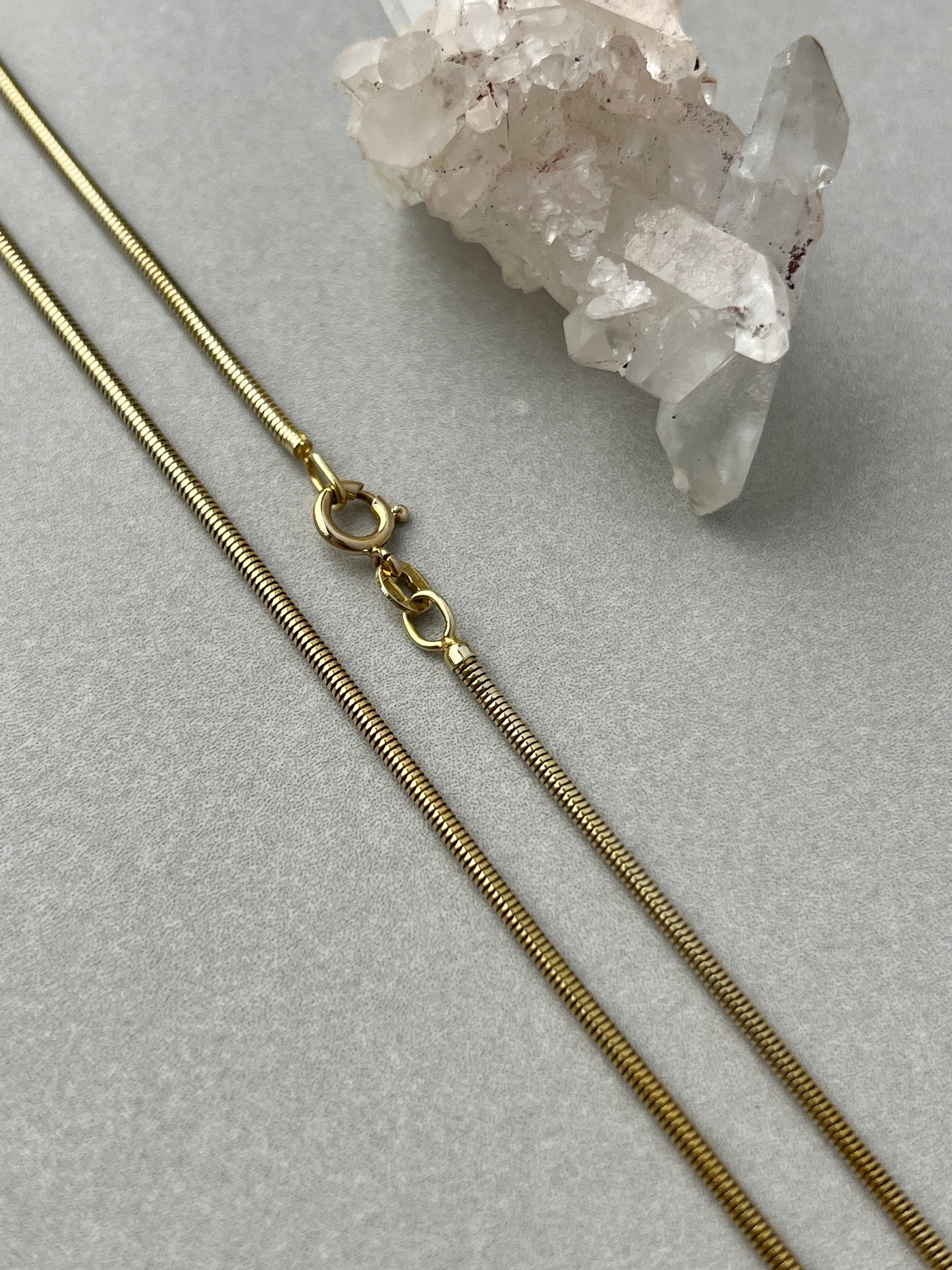 Vintage 14k Gold 19.25” Snake Link Chain