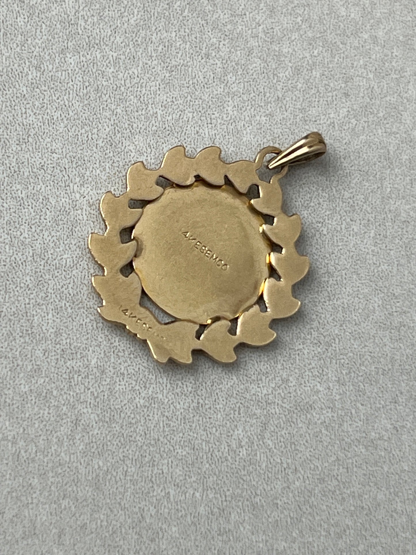 Vintage 14k Gold St Christopher Charm