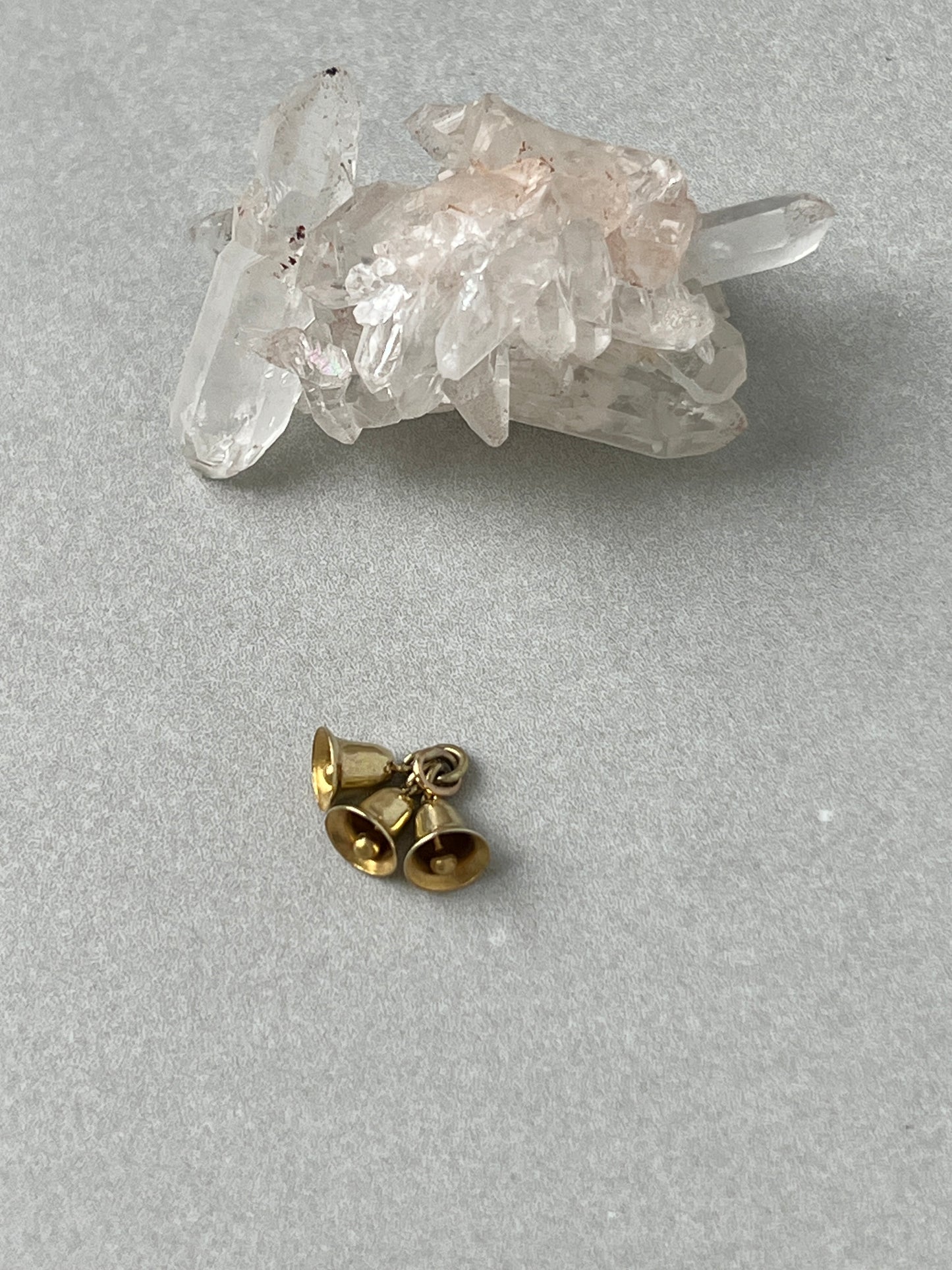 Vintage 14k Gold Trio of Bells Charm