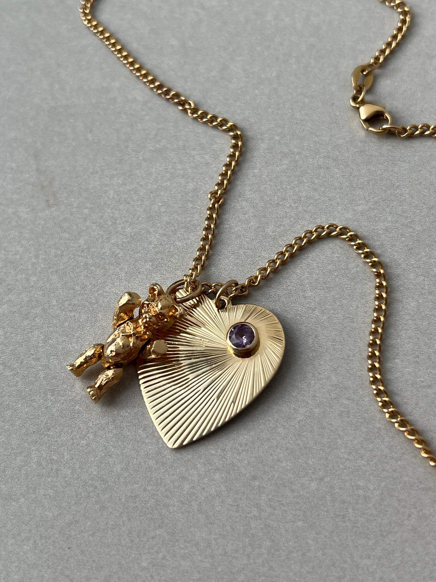 Vintage 14k Gold Articulated Teddy Bear Charm