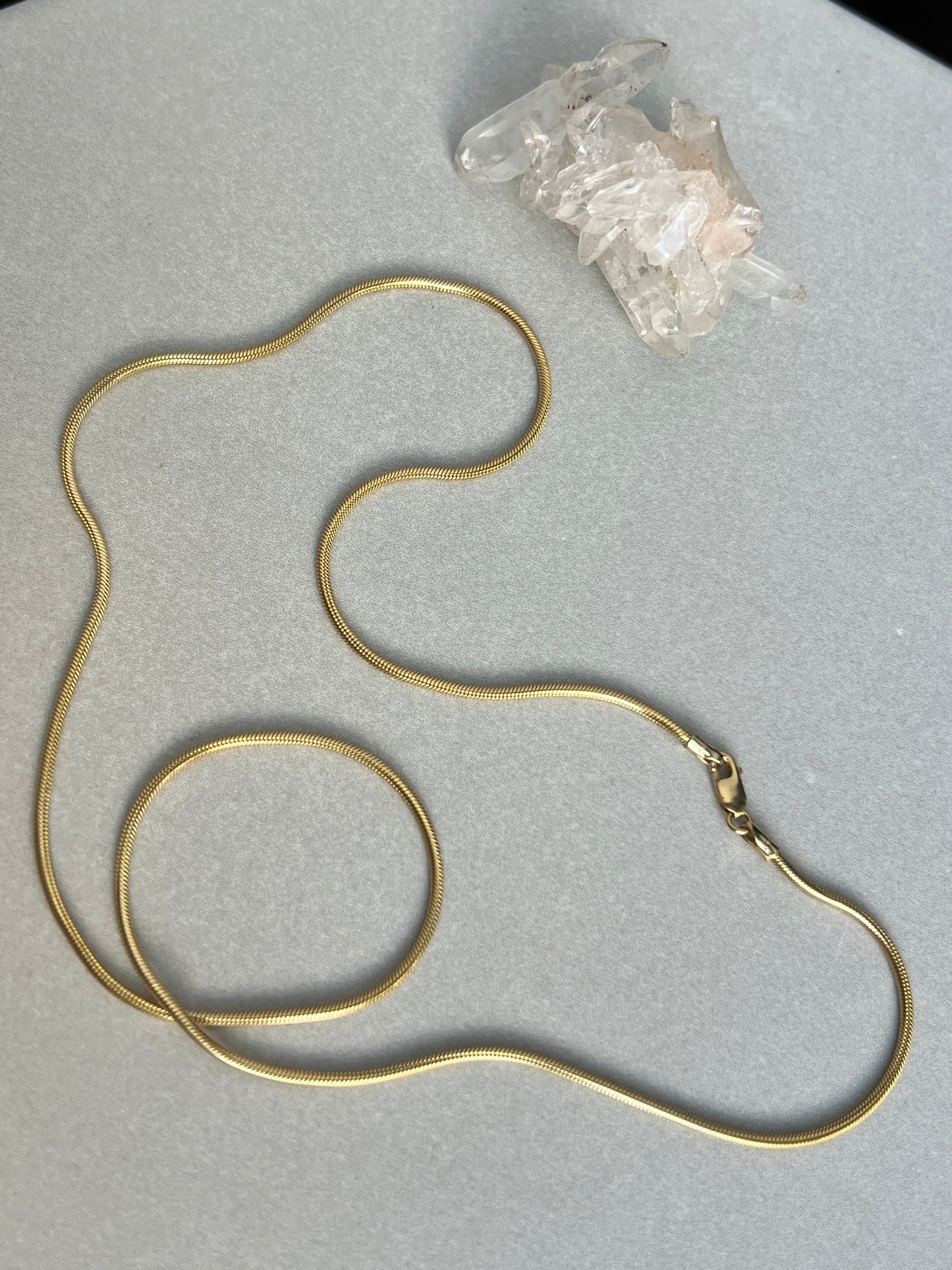 Vintage 14k Gold 20” Snake Link Chain