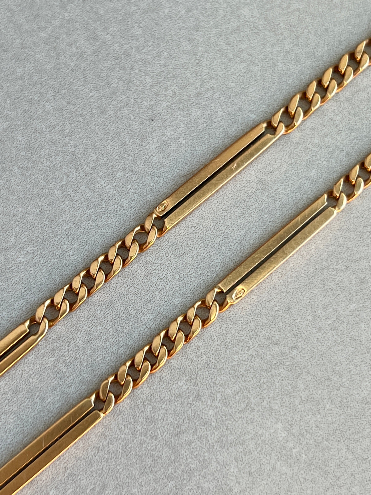 Antique 14k Gold 17” Austro-Hungarian Hallmarked Watch Chain Necklace