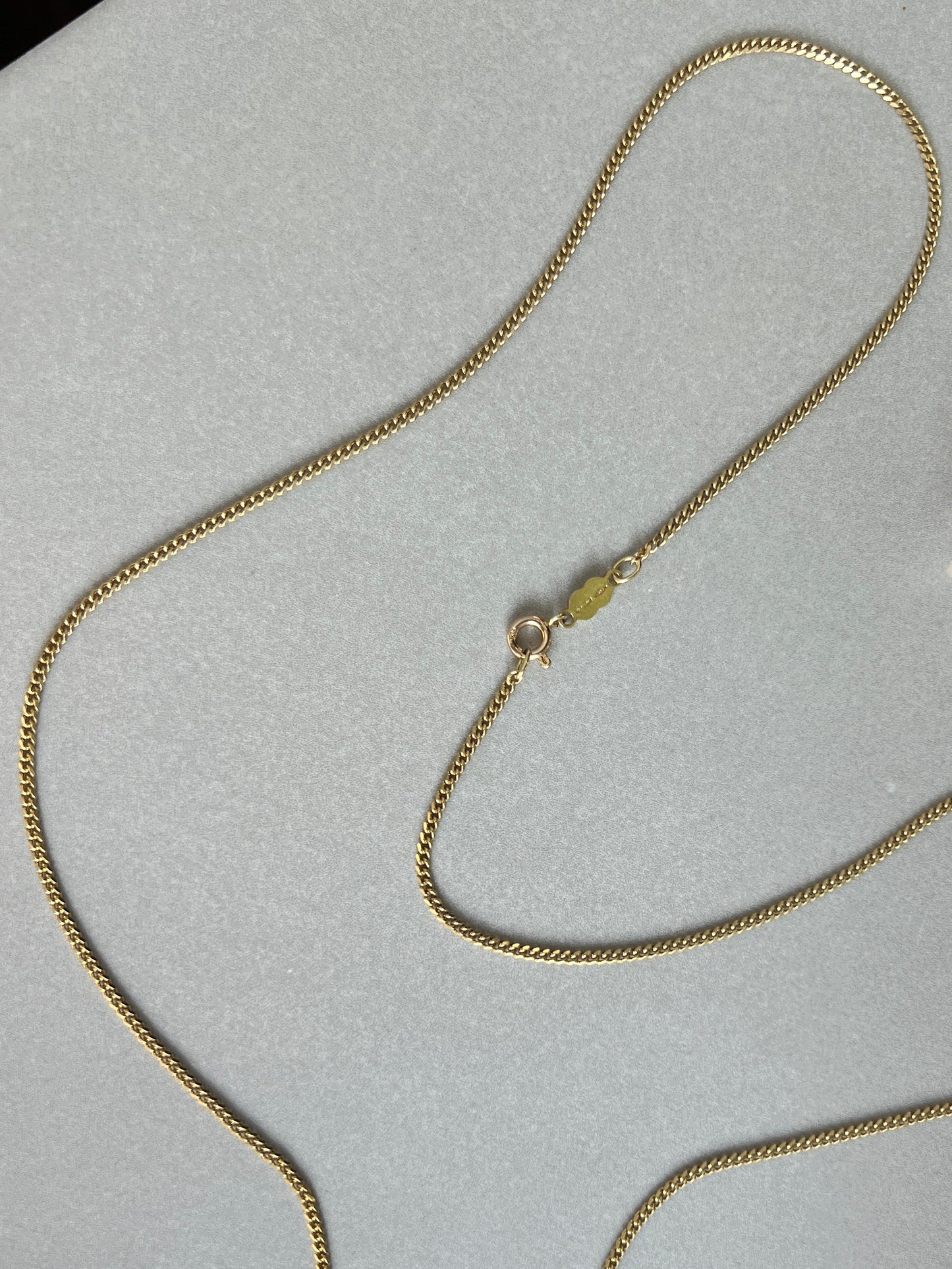 Vintage 14k Gold 27.5” Unoaerre Curb Link Chain