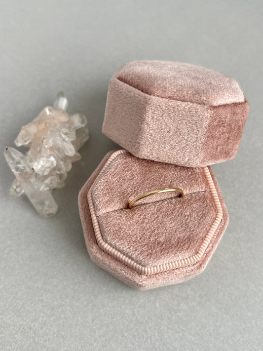 Vintage 14k Gold Super Skinny Stacking Band