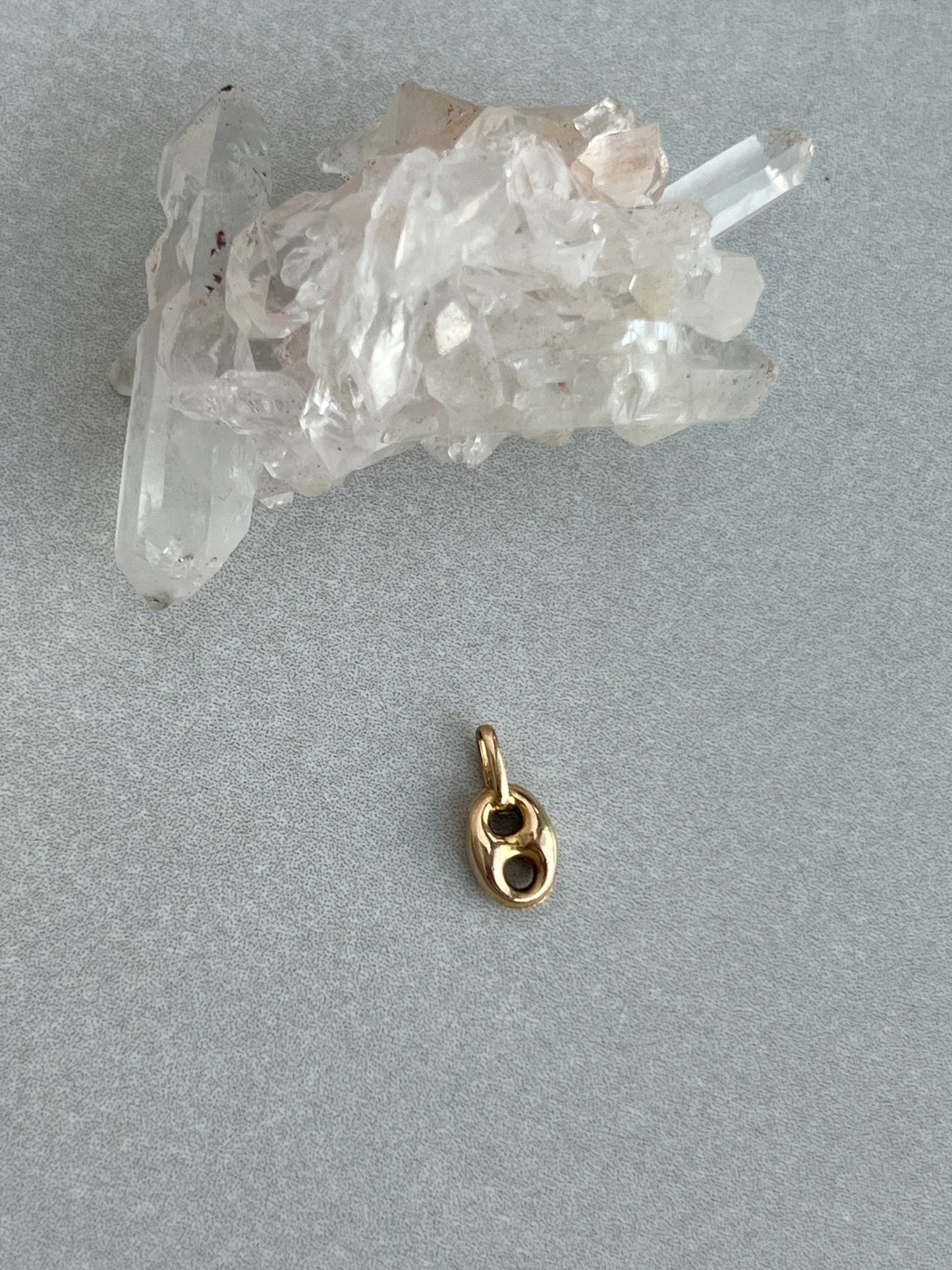 Vintage 14k Yellow Gold Puffy Mariner Link Charm