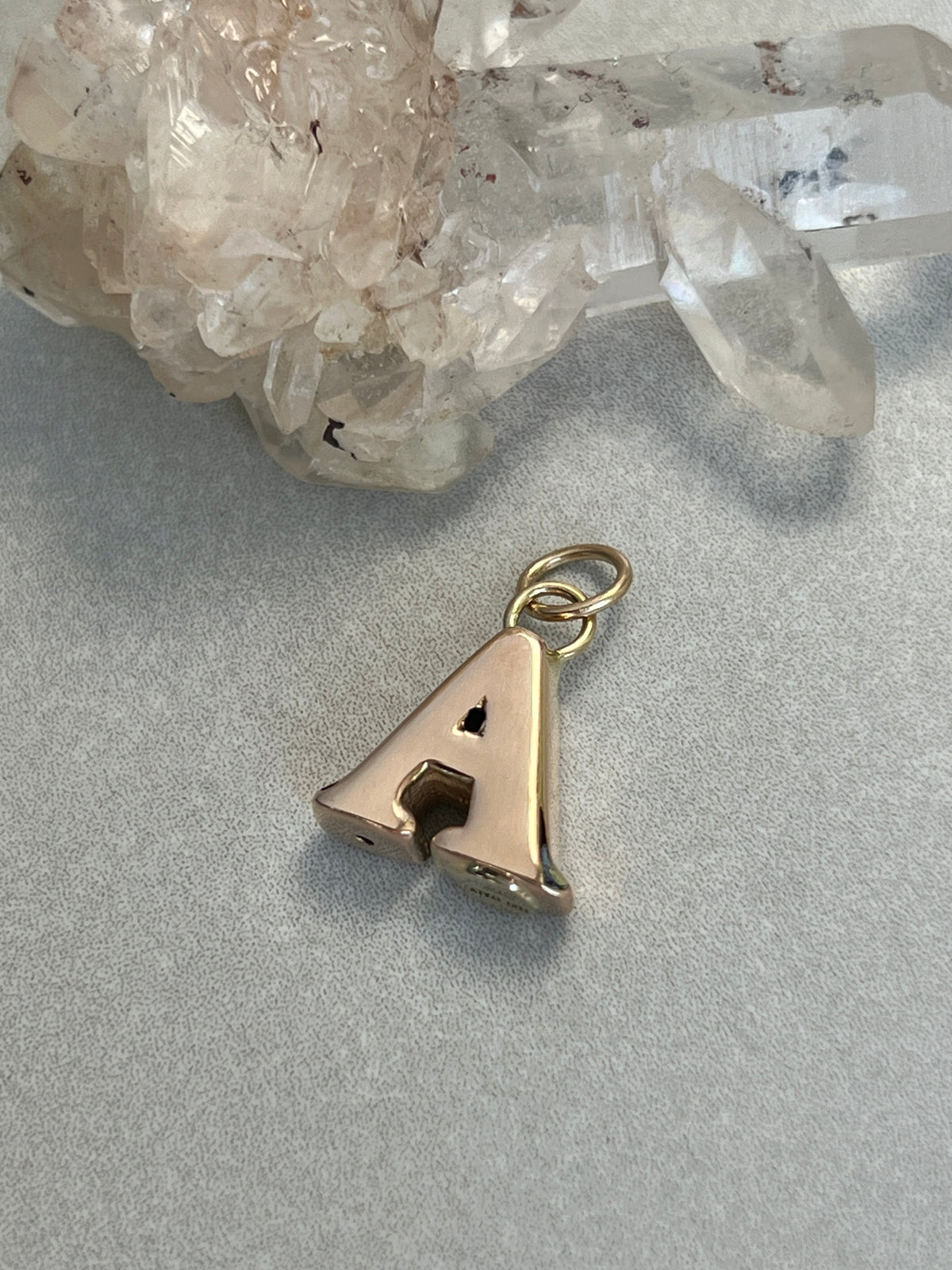 Vintage 14k Yellow Gold Puffy Letter ‘A’ Charm