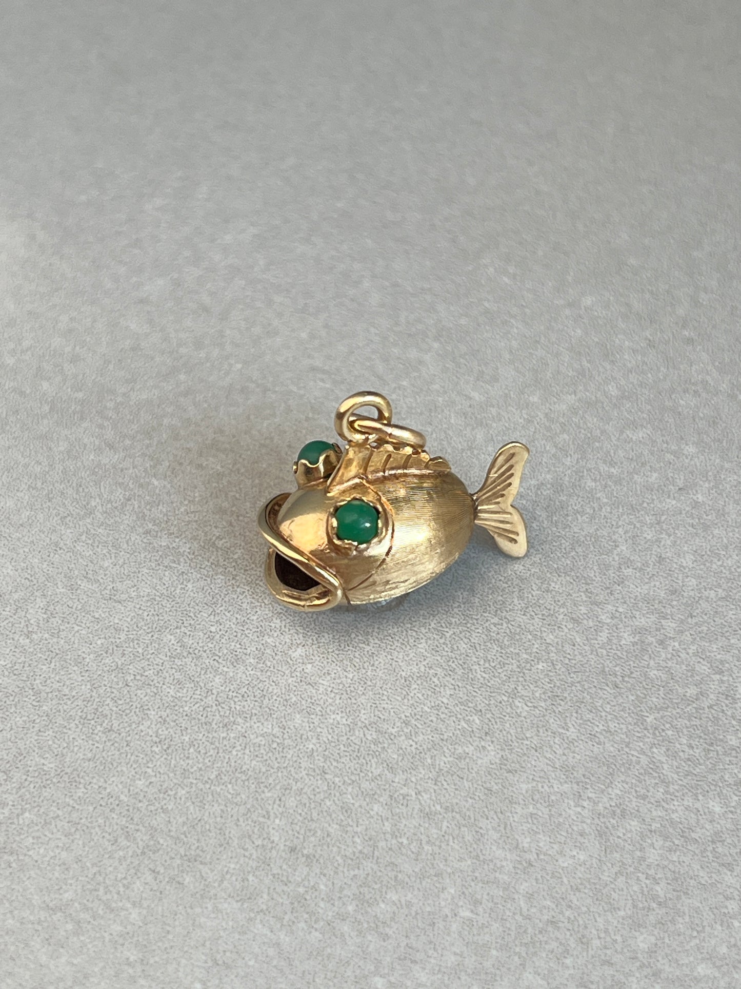 Vintage 14k Gold Figural Puffer Fish Charm