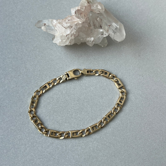 Vintage 14k Gold ‘Figarucci’ Link Bracelet