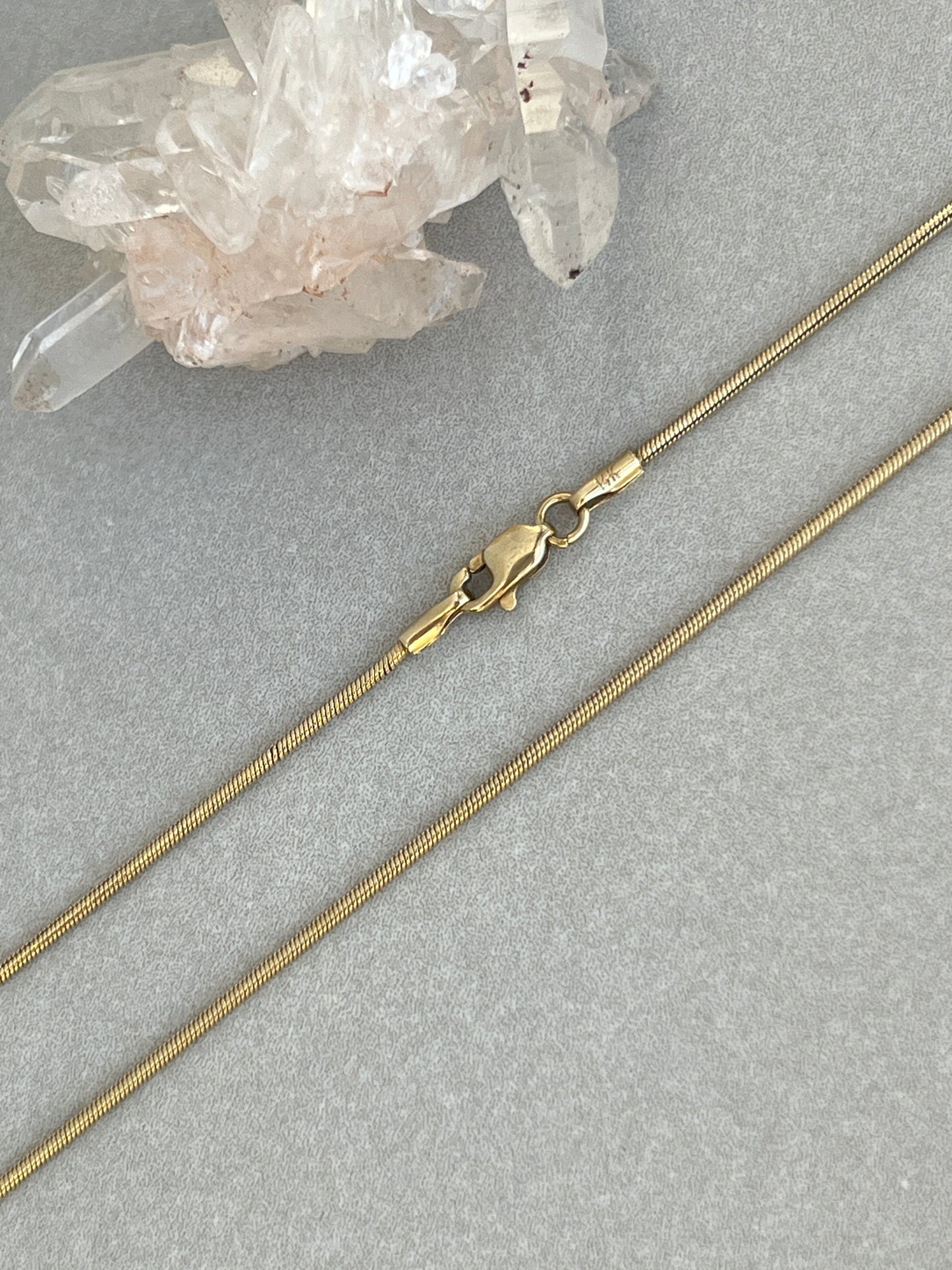 Vintage 14k Gold Snake Link Chain