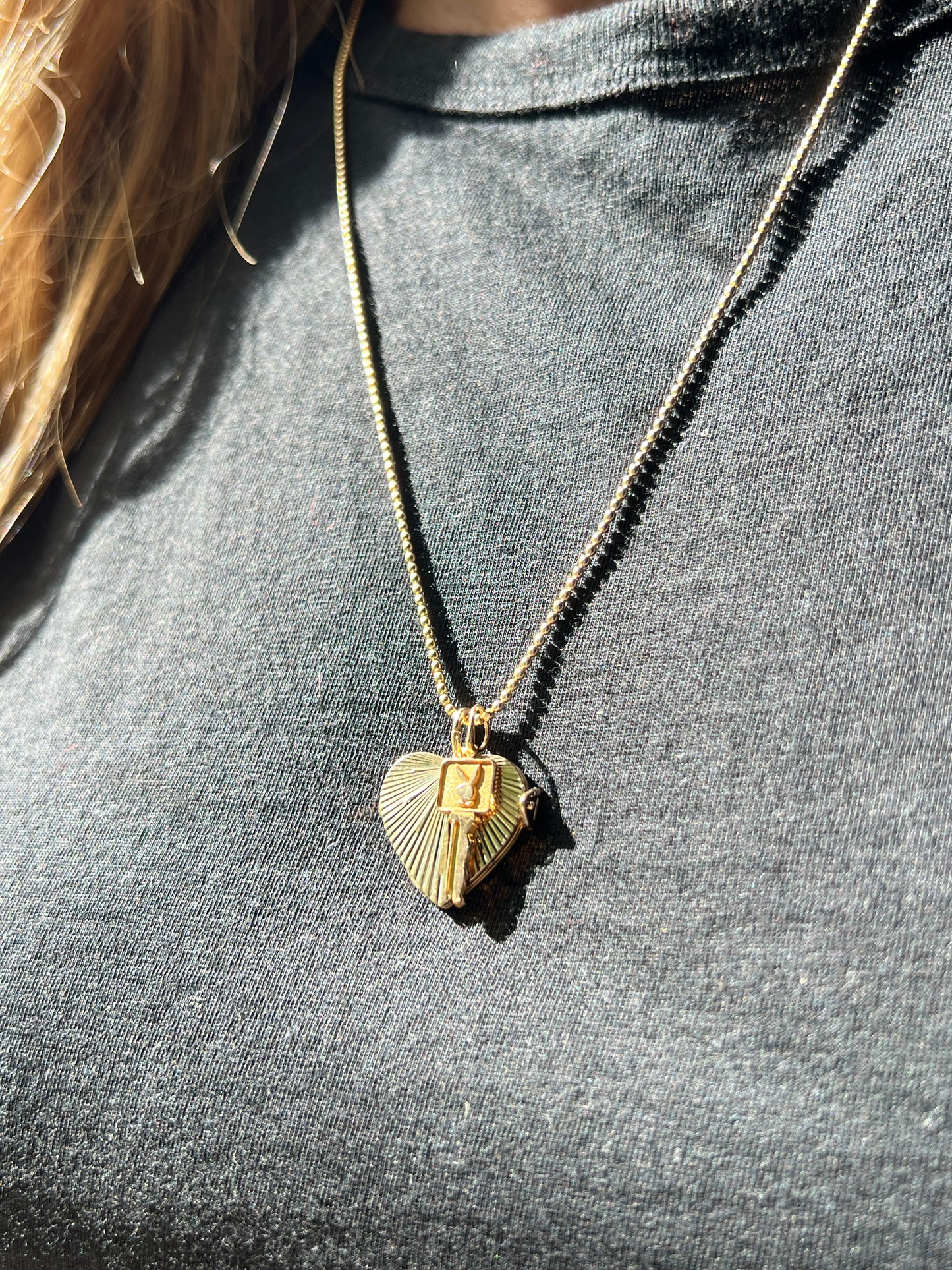 Vintage 14k Gold Mini Playboy ‘Members Club’ Key Charm