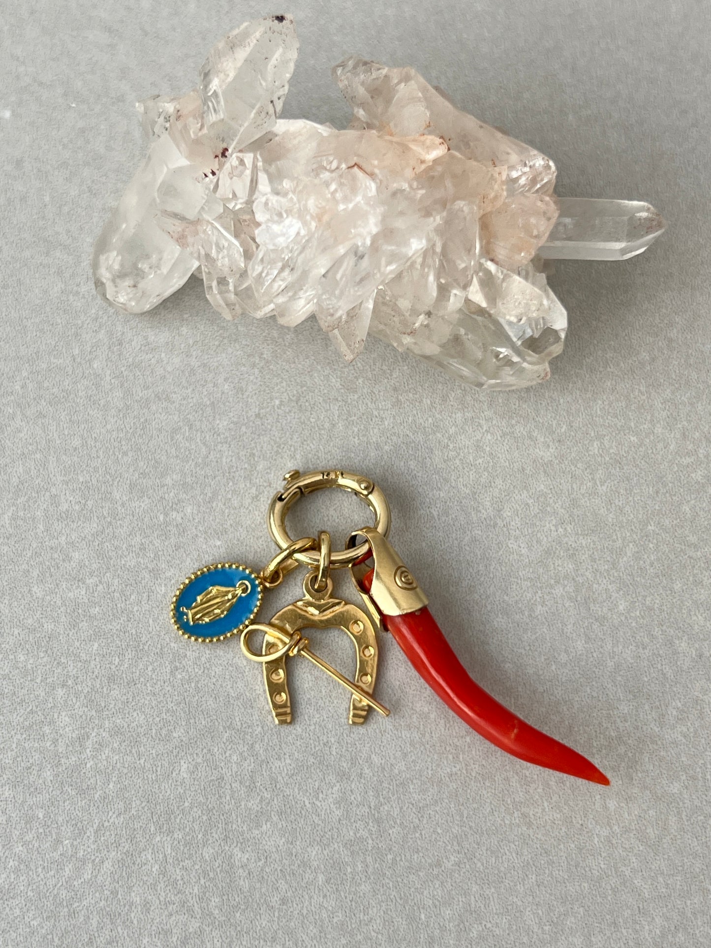 Vintage 14k Gold Larger Charm Enhancer / Chain Connector