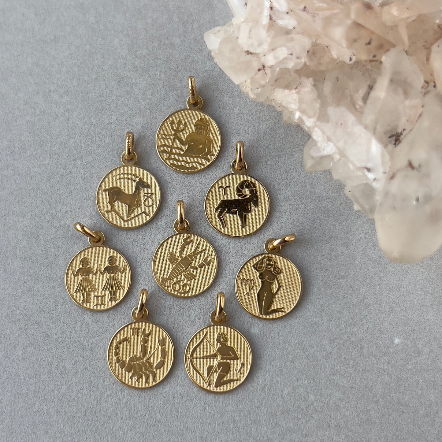 Estate 14k Gold Zodiac Charms