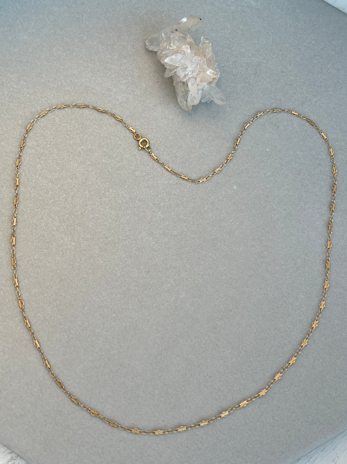 Antique 14k Gold 20” Fancy Link Chain