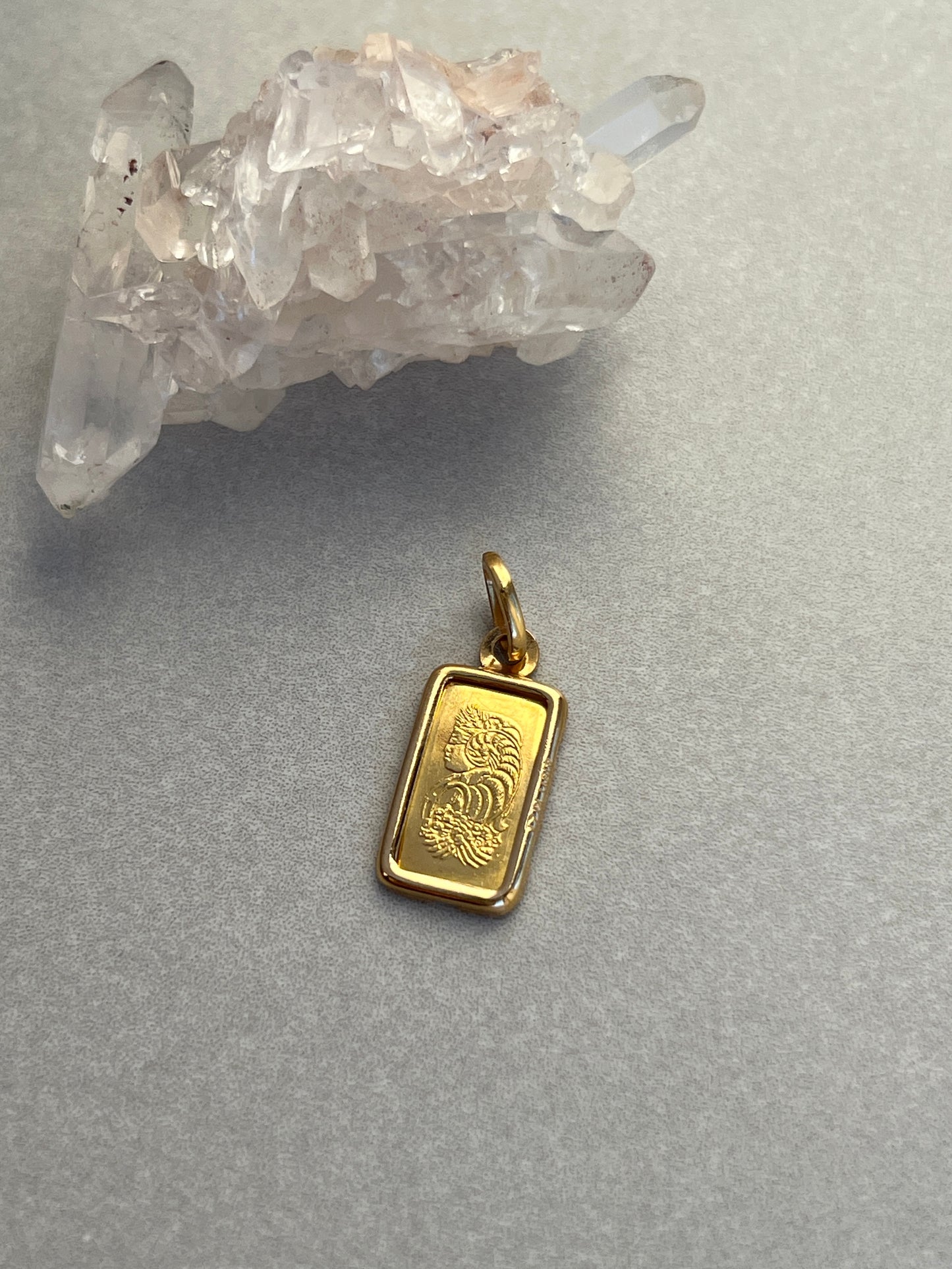 Pamp Suisse Mint 24k Gold Bar Charm - Fortuna Design