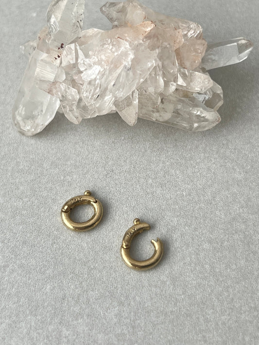 Vintage 14k Gold Small Charm Enhancer / Chain Connector