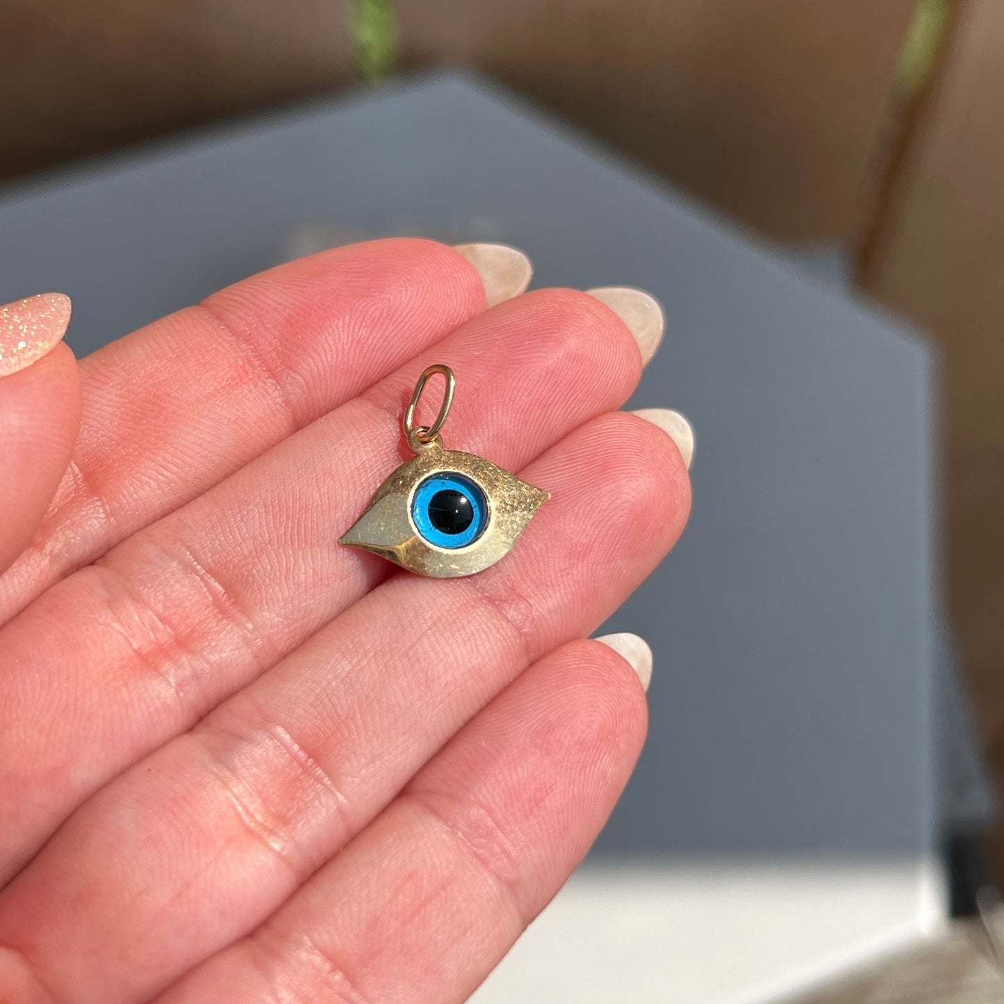 Vintage 14k Gold Lucky Evil Eye Charm