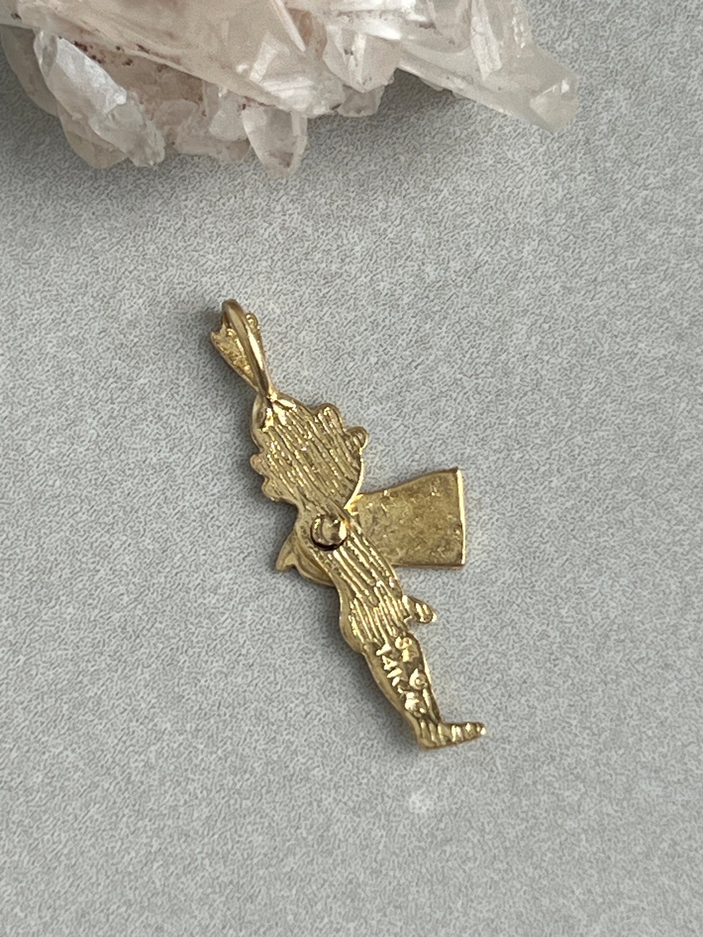 Vintage 14k Gold Articulated Flashing Man Charm