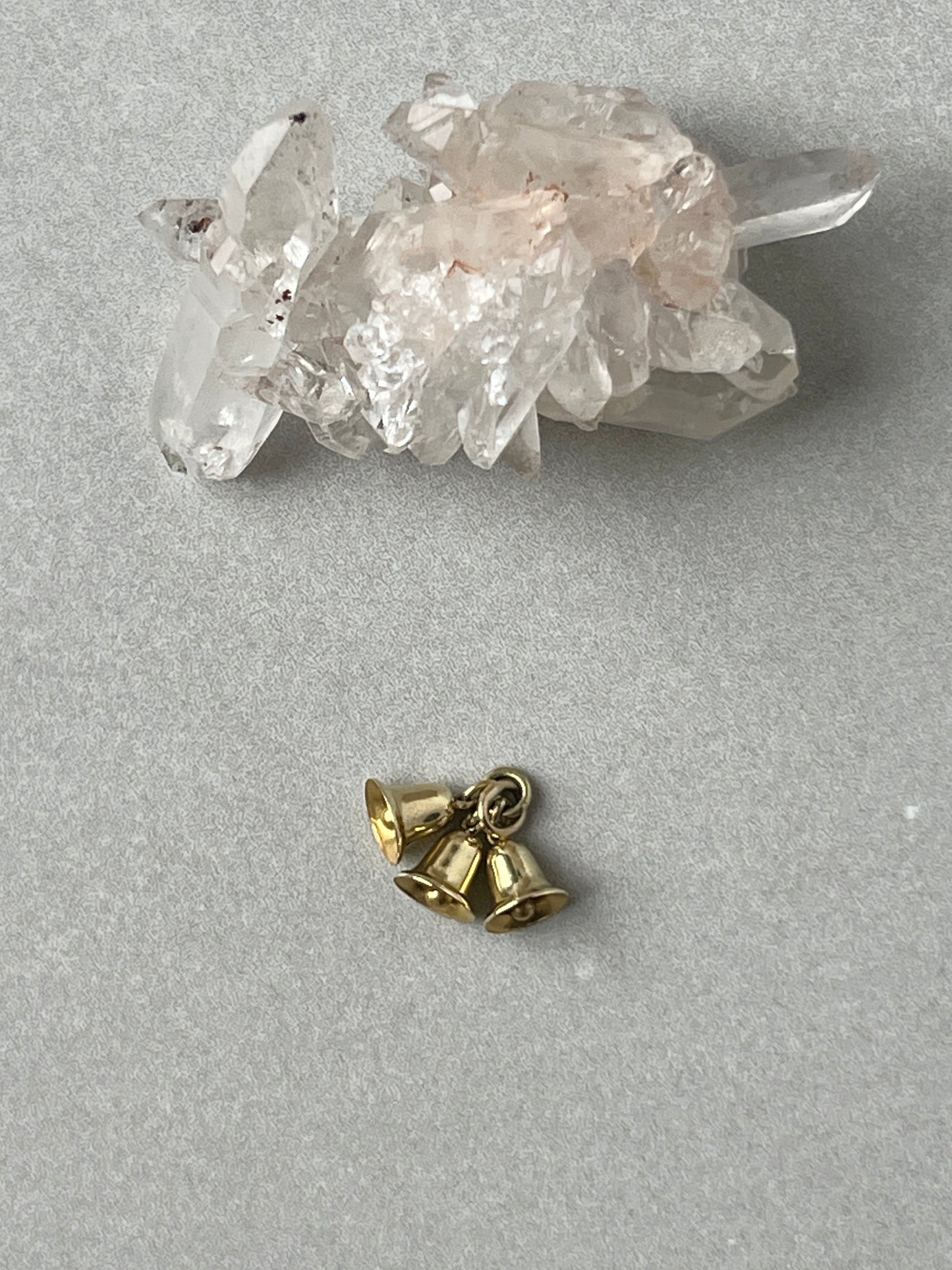 Vintage 14k Gold Trio of Bells Charm