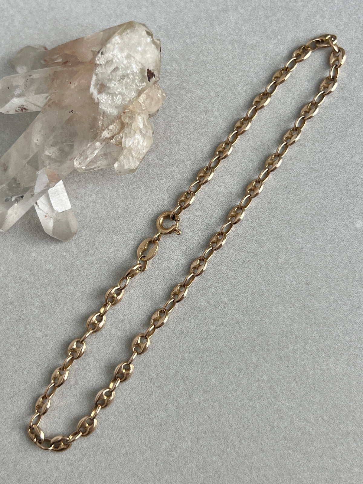 Vintage 14k Gold Puffy Gucci Link Bracelet