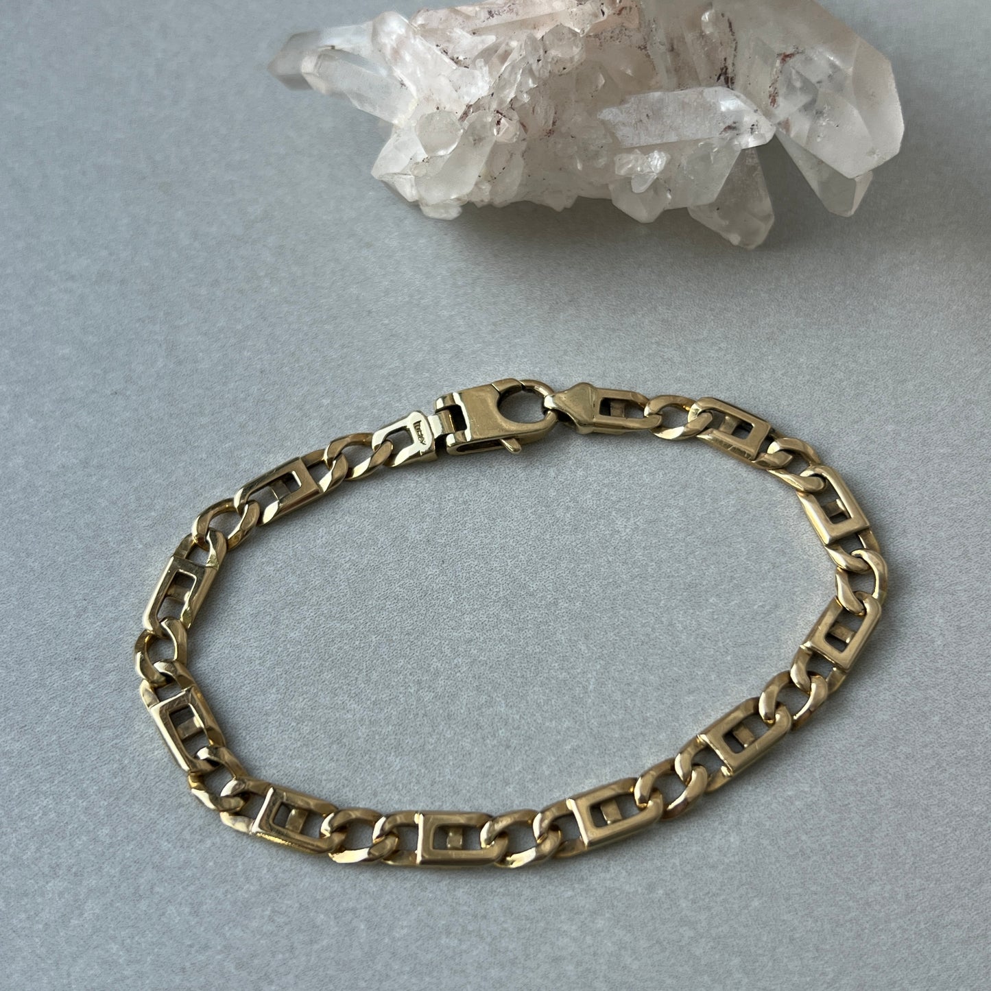 Vintage 14k Gold ‘Figarucci’ Link Bracelet