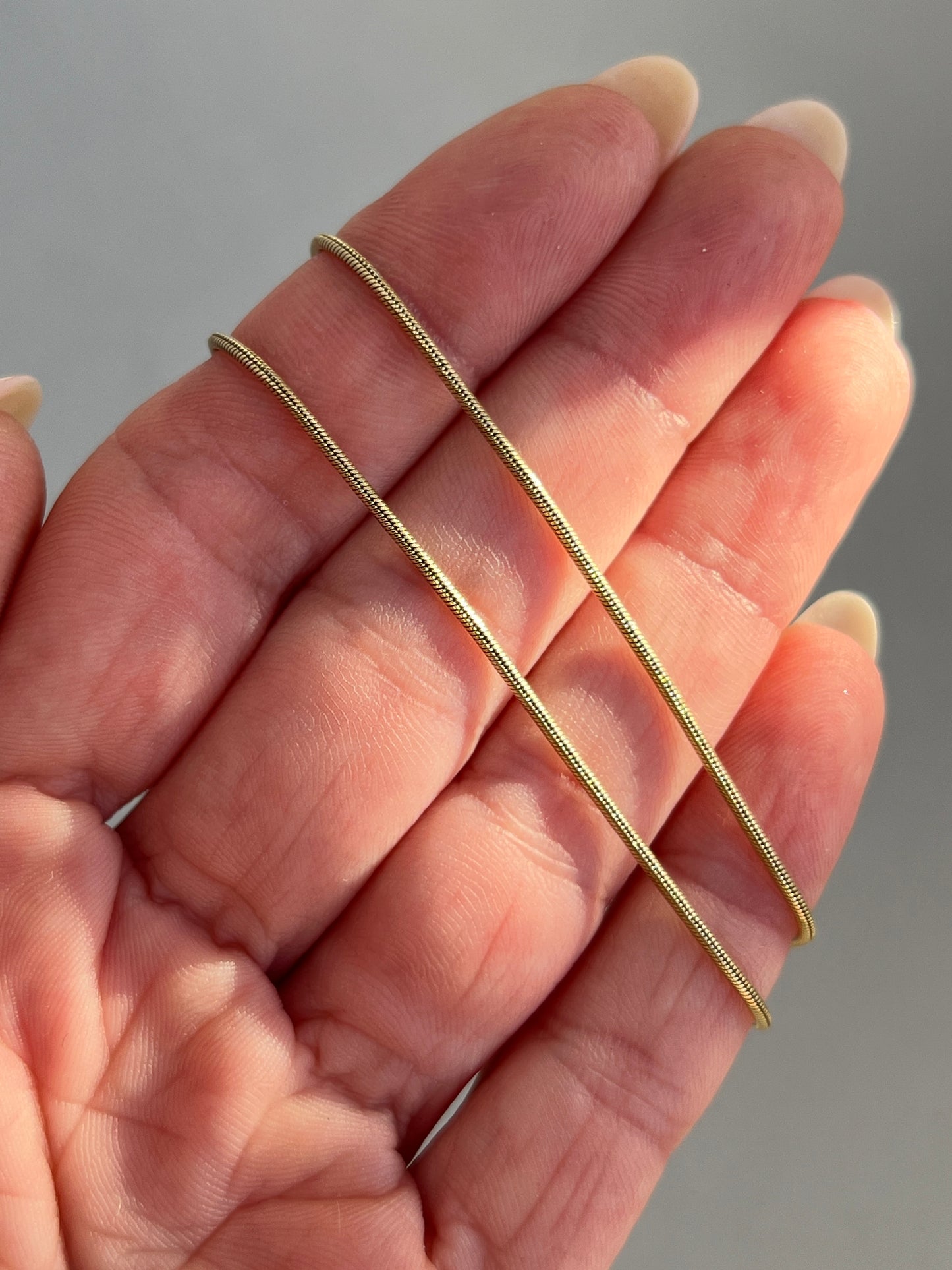 Vintage 14k Gold Snake Link Chain