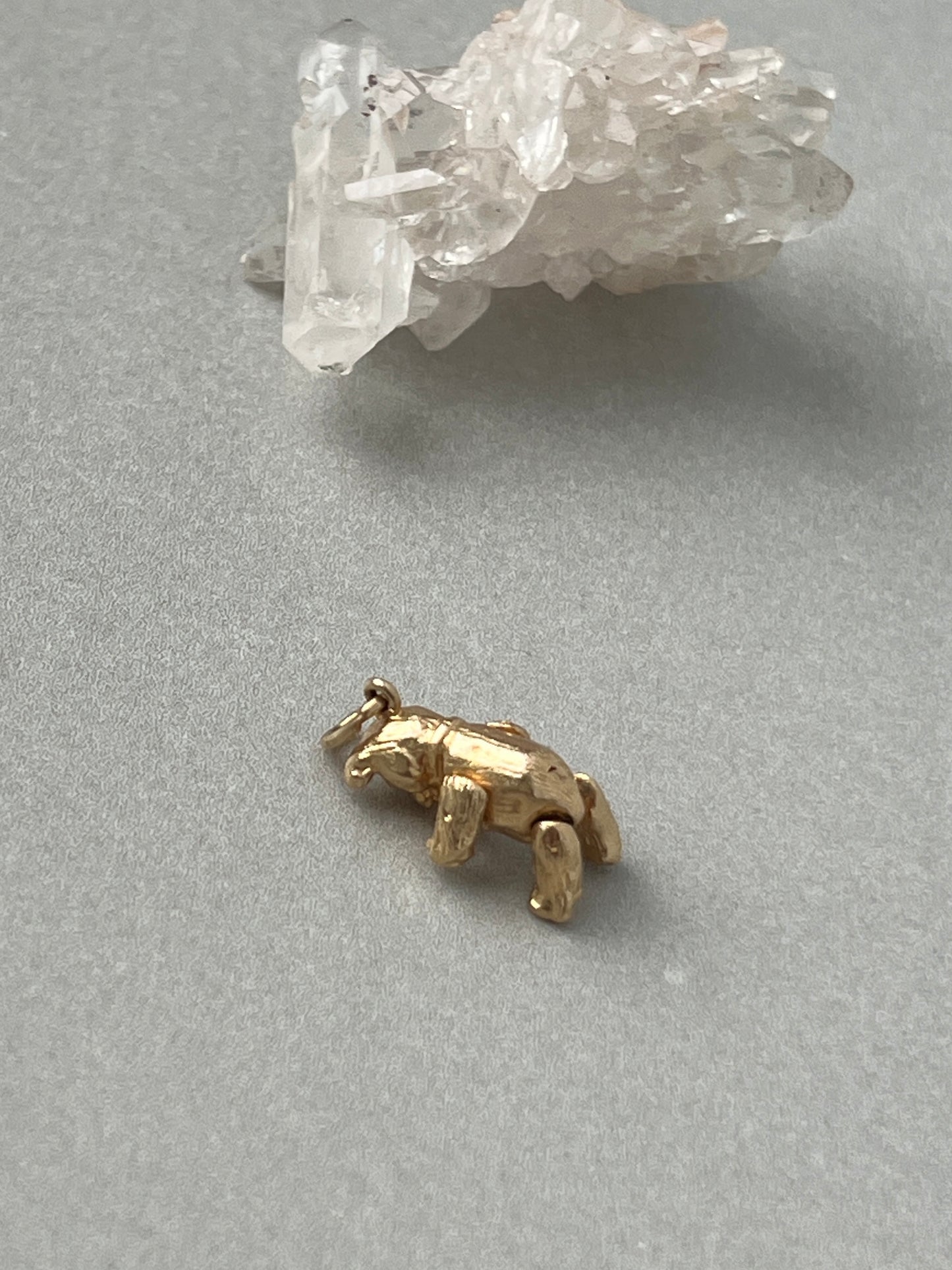 Vintage 14k Gold Articulated Teddy Bear Charm