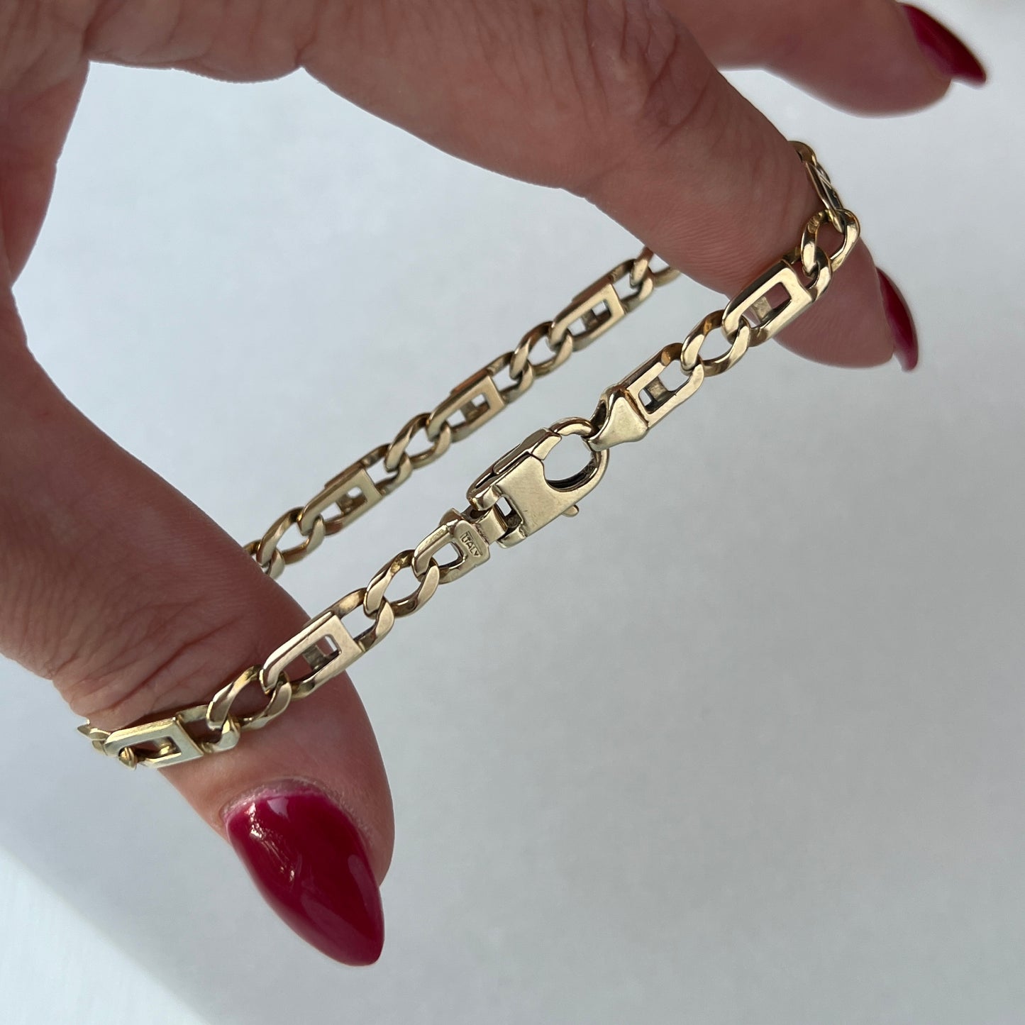 Vintage 14k Gold ‘Figarucci’ Link Bracelet