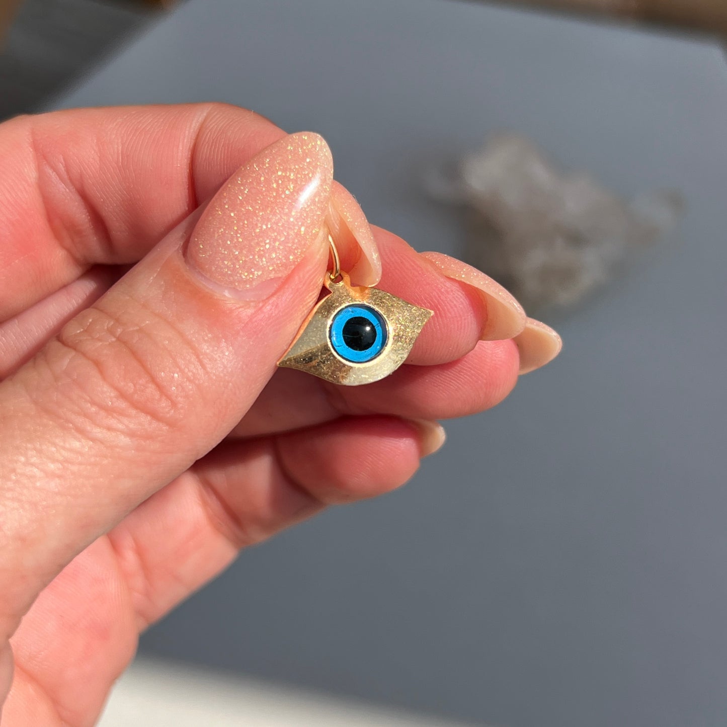 Vintage 14k Gold Lucky Evil Eye Charm