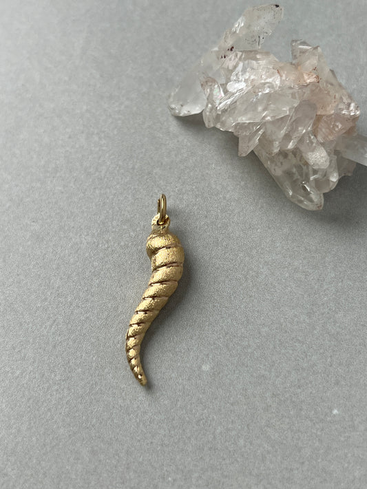 Estate 14k Gold Lucky Cornicello Charm