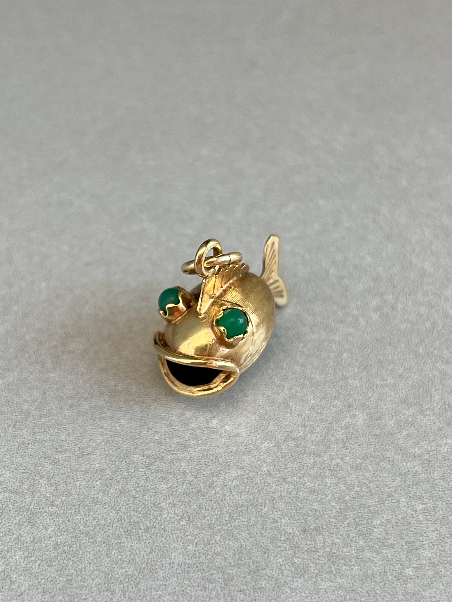 Vintage 14k Gold Figural Puffer Fish Charm