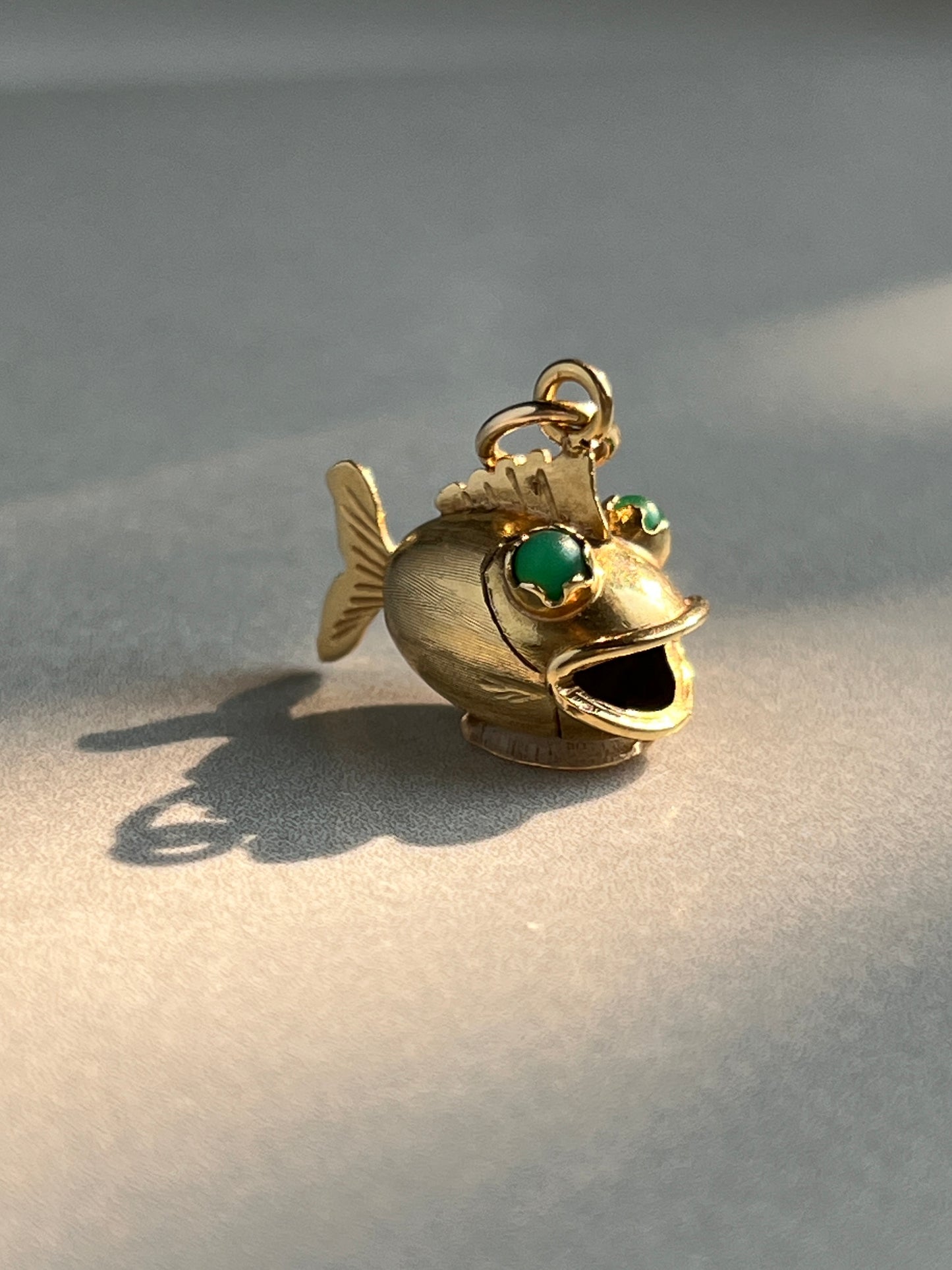 Vintage 14k Gold Figural Puffer Fish Charm