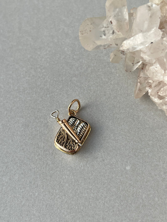 Vintage 19k Portuguese Tin of Sardines Charm