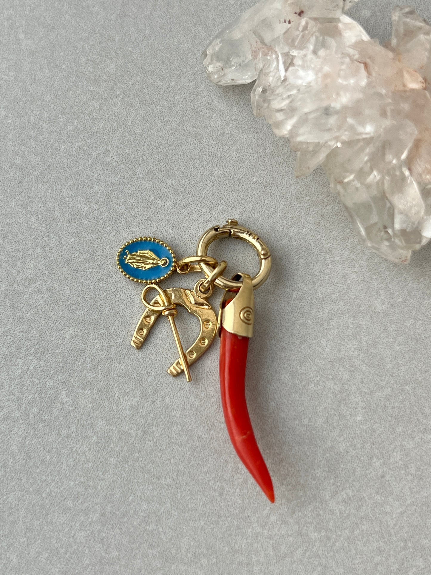 Vintage 14k Gold Larger Charm Enhancer / Chain Connector