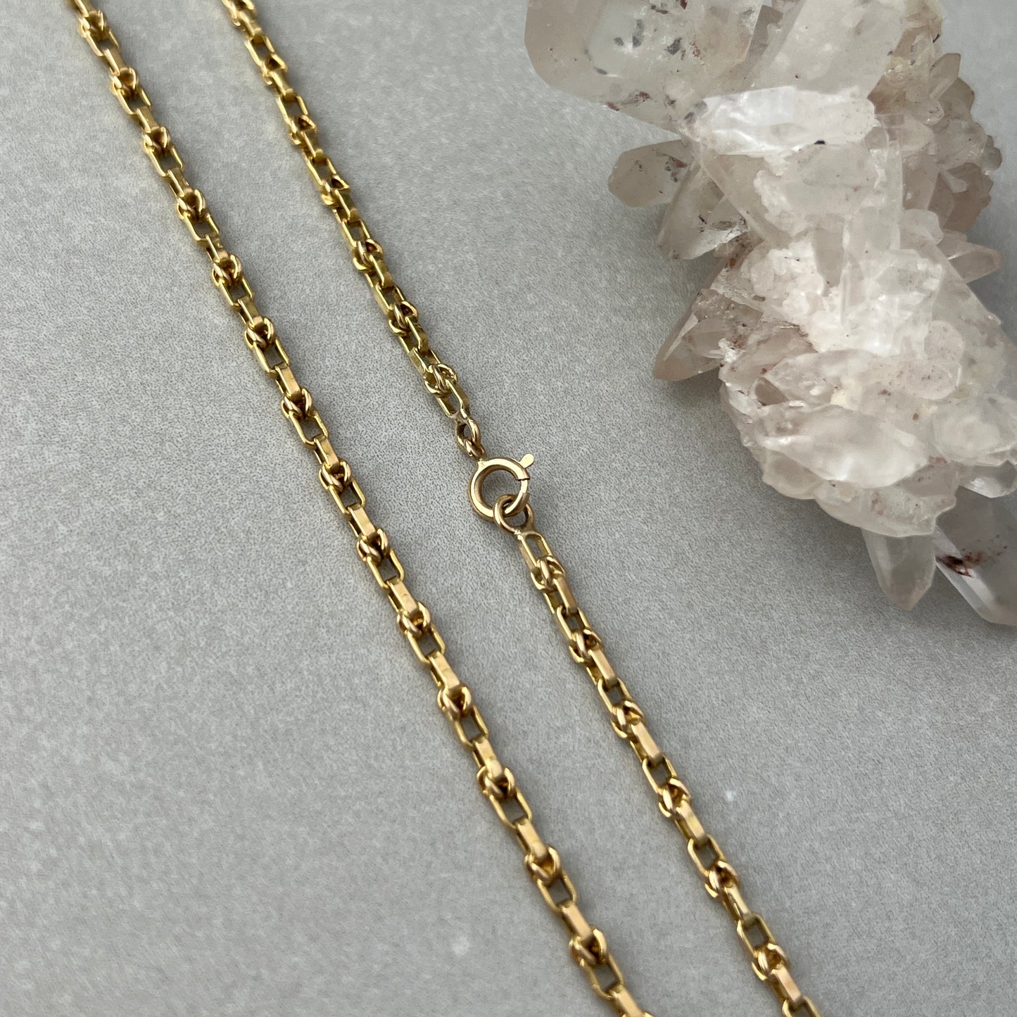 Vintage 14k Gold 20” Knot Link Chain