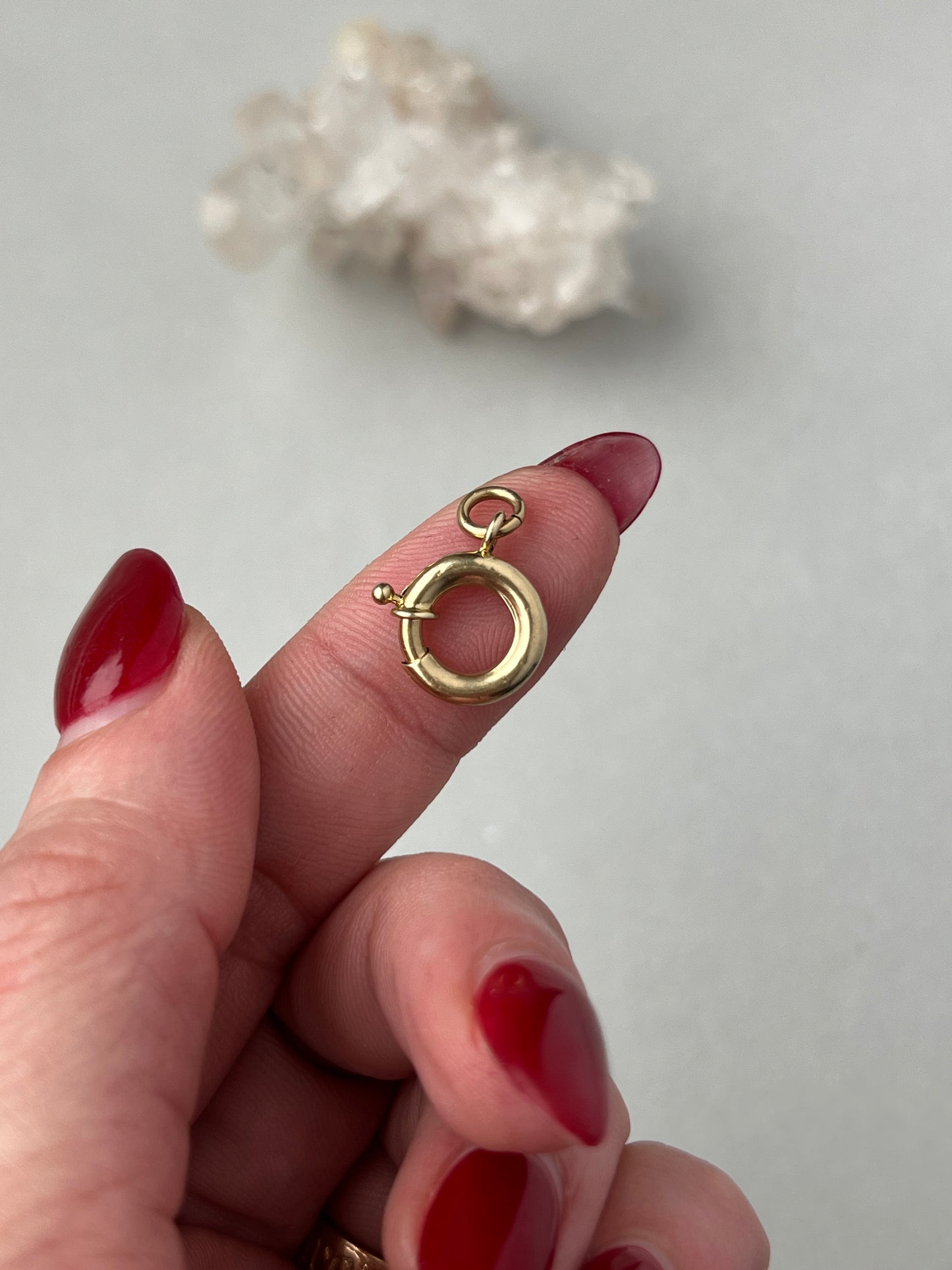 Vintage 14k Oversize Bolt Clasp