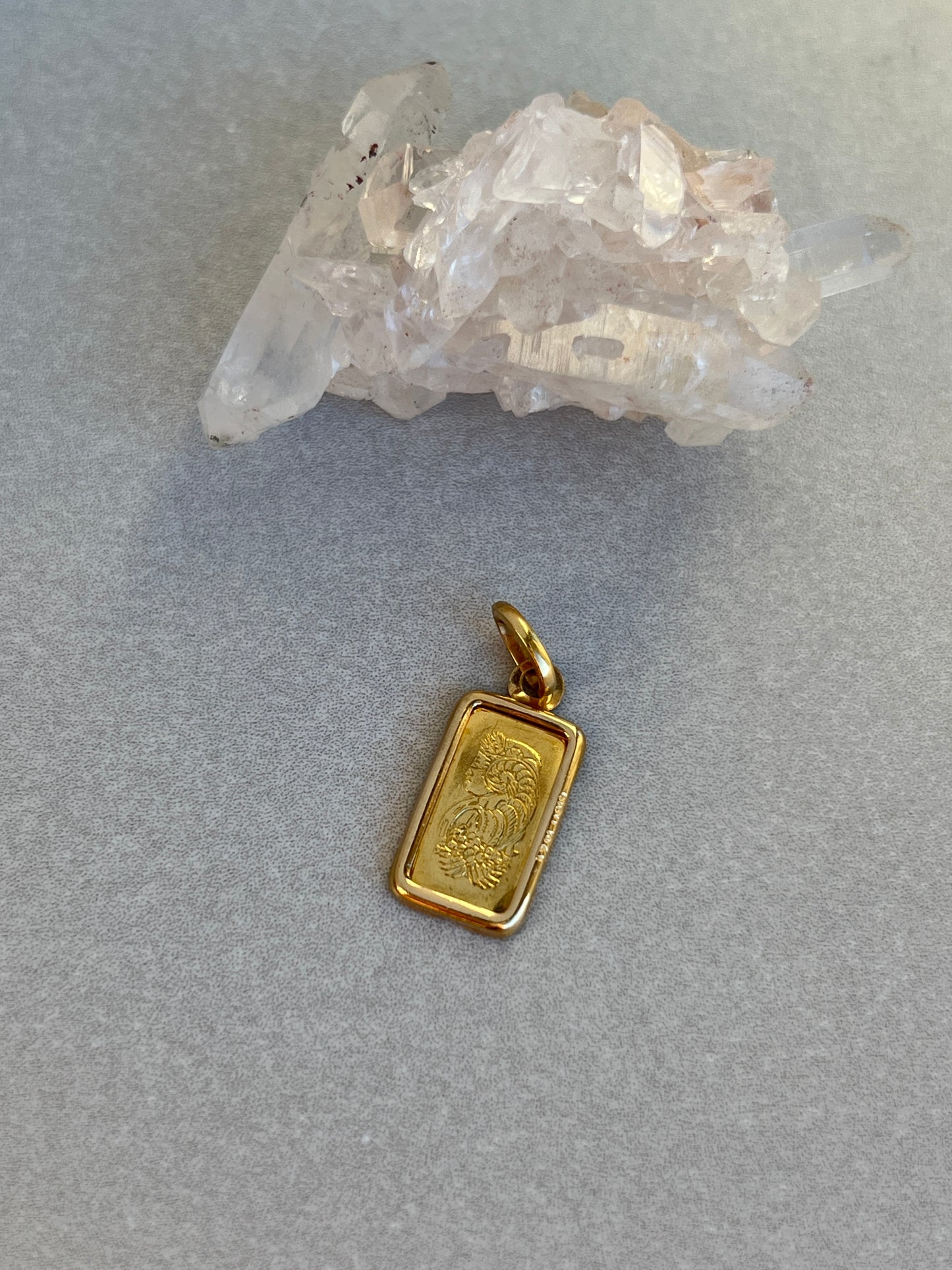 Pamp Suisse Mint 24k Gold Bar Charm - Fortuna Design