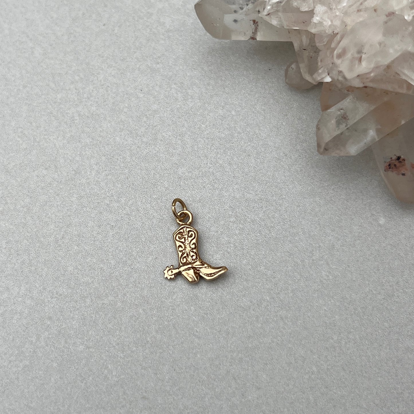 Vintage 14k Gold Cowboy Boot Charm