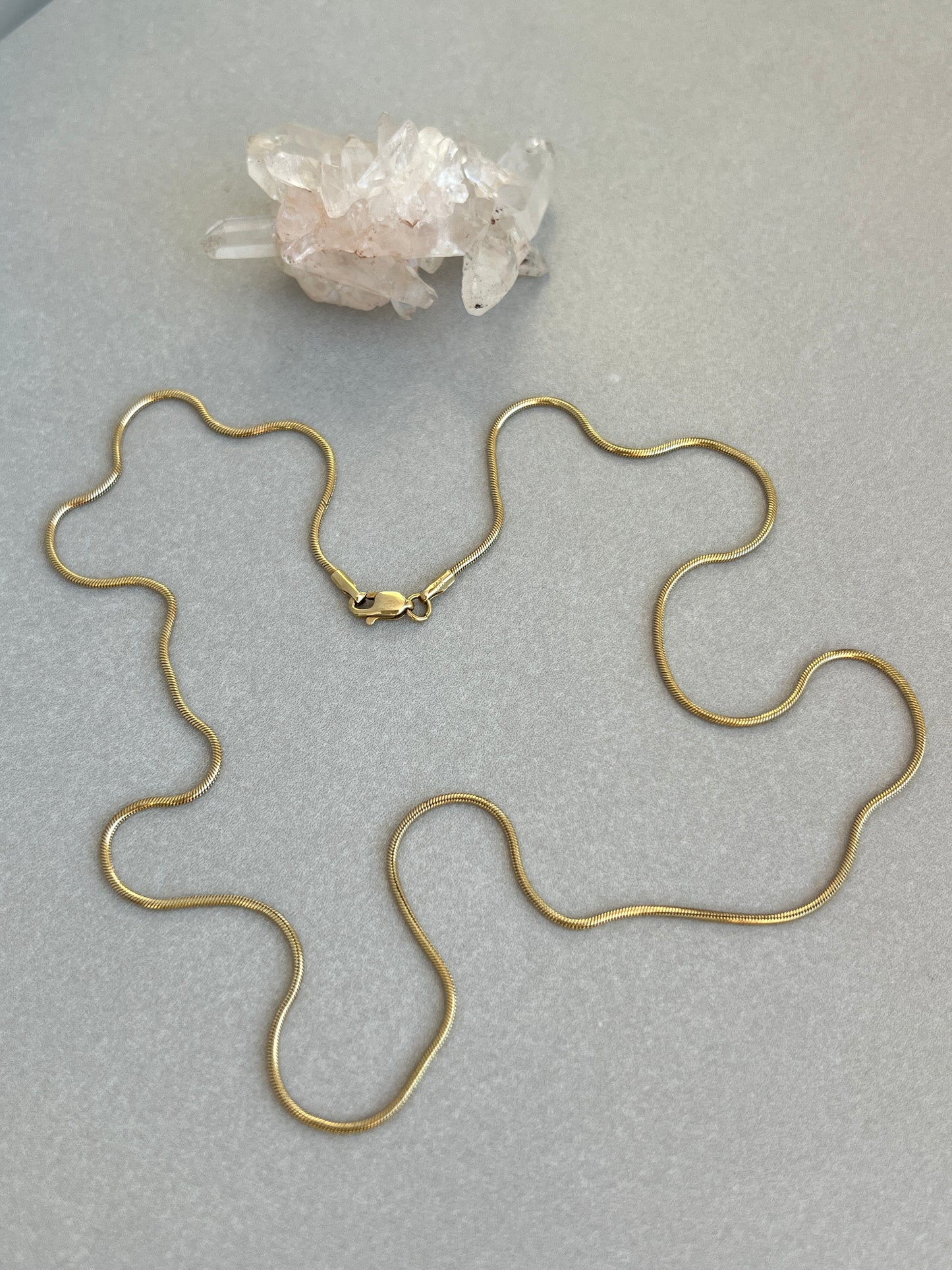 Vintage 14k Gold Snake Link Chain