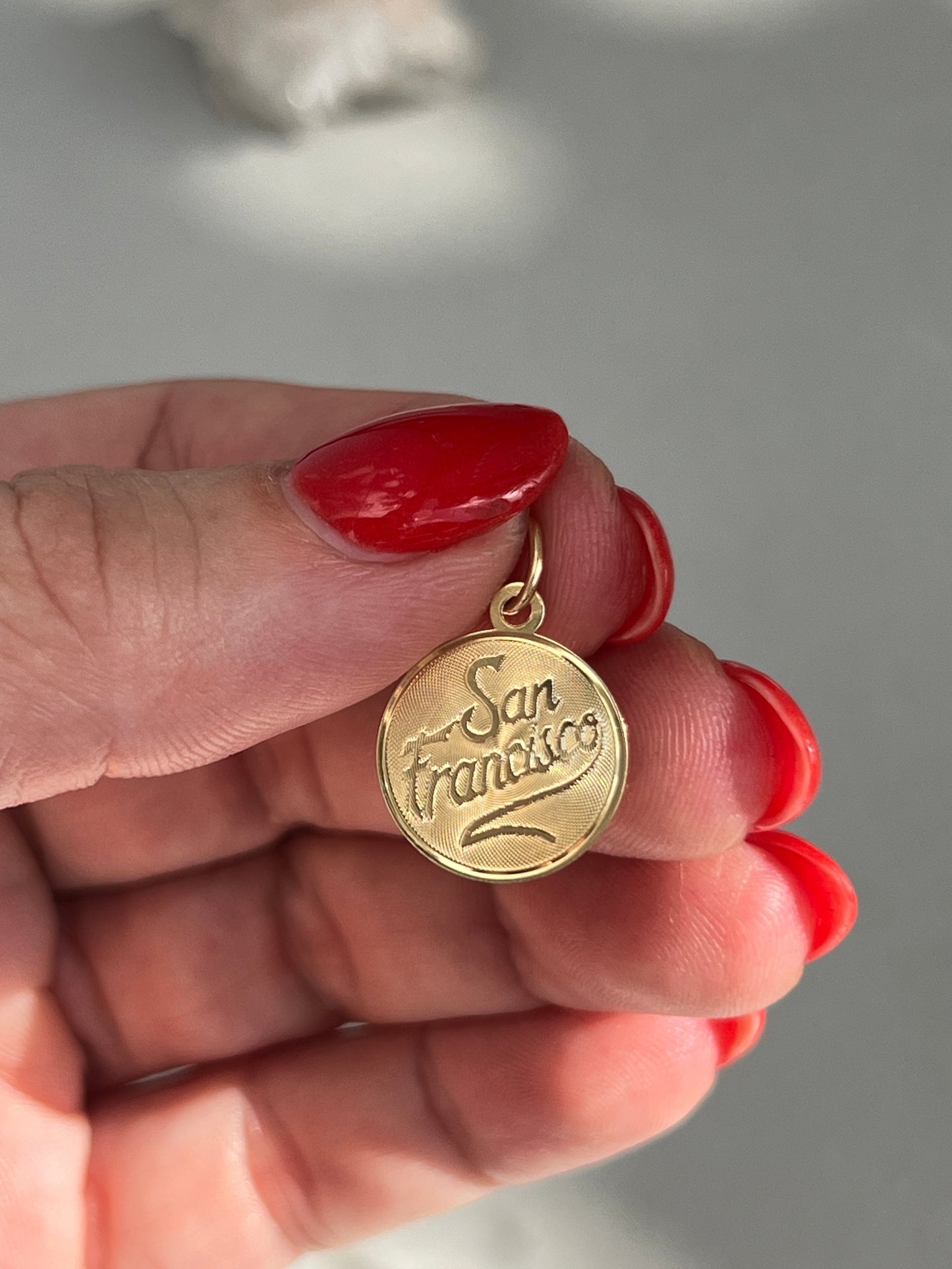 Vintage 14k Gold San Francisco Charm