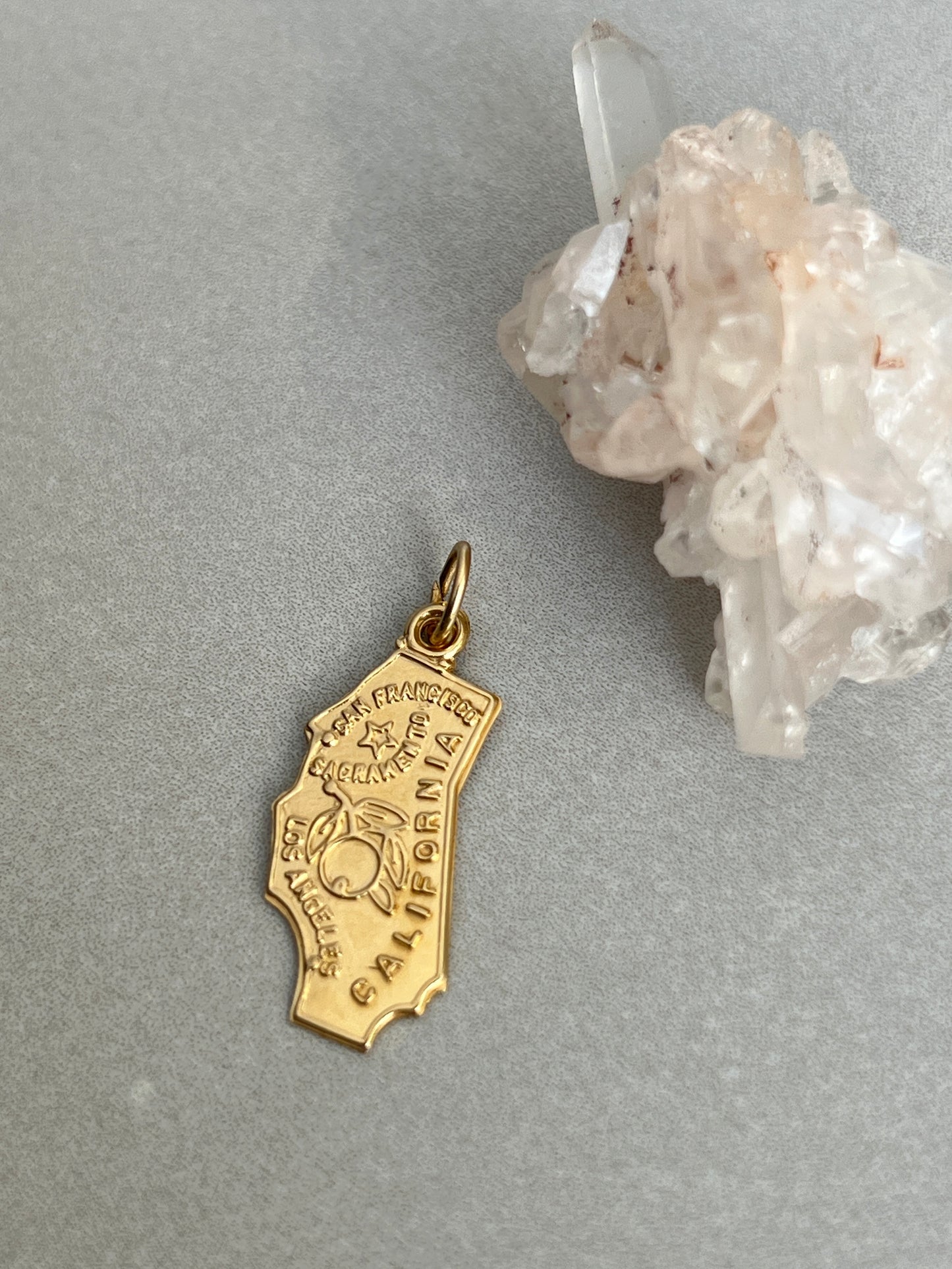 Vintage 14k Gold California State Charm
