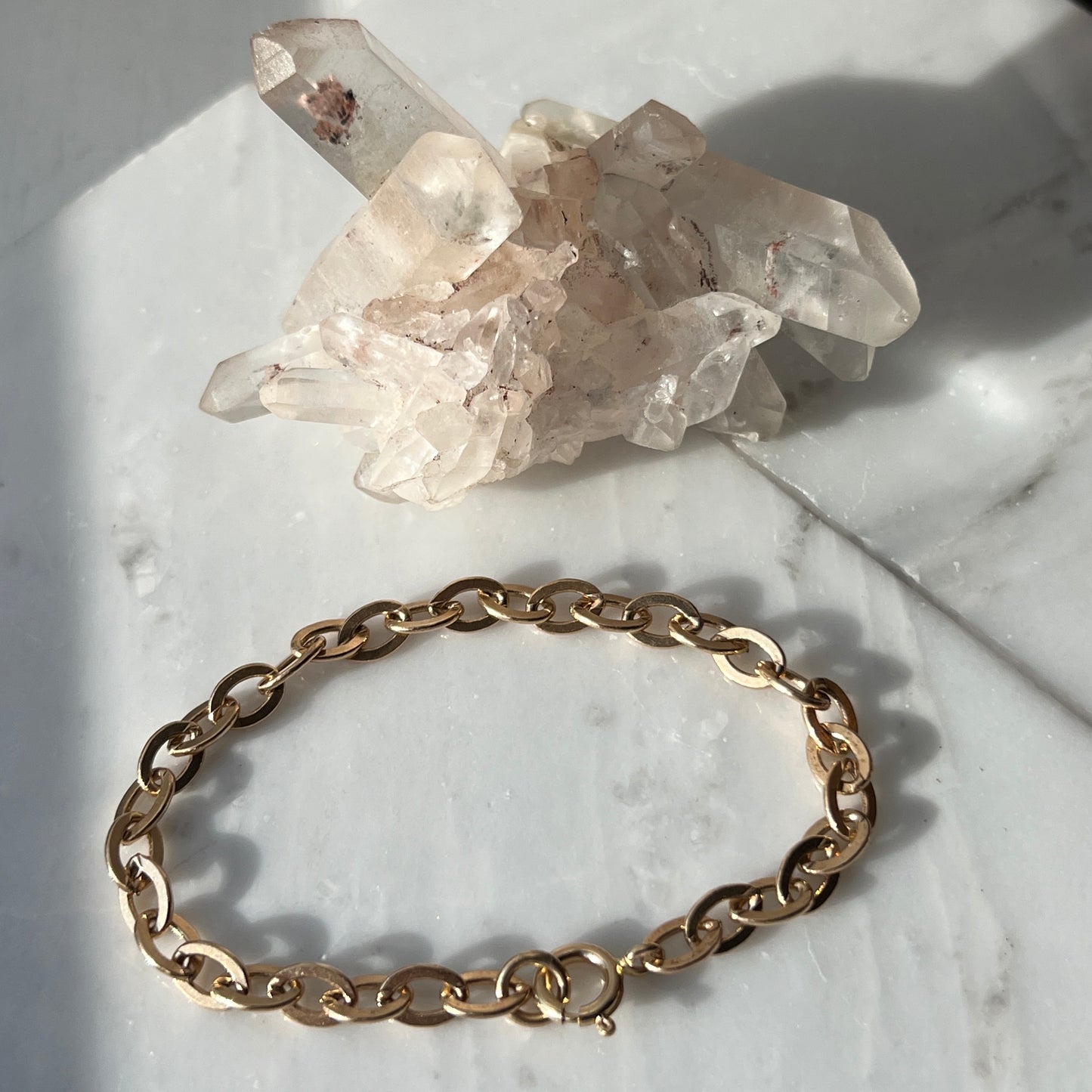 Vintage 14k Gold Oval Link Bracelet